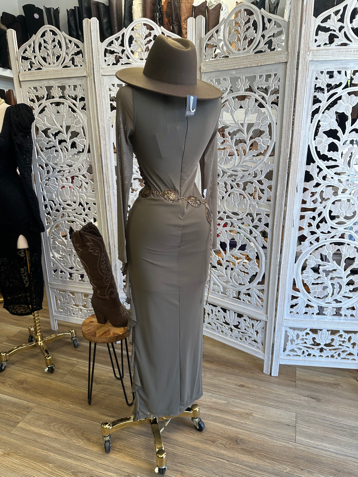 Lichen Wave Dress- Estira , Stretchy