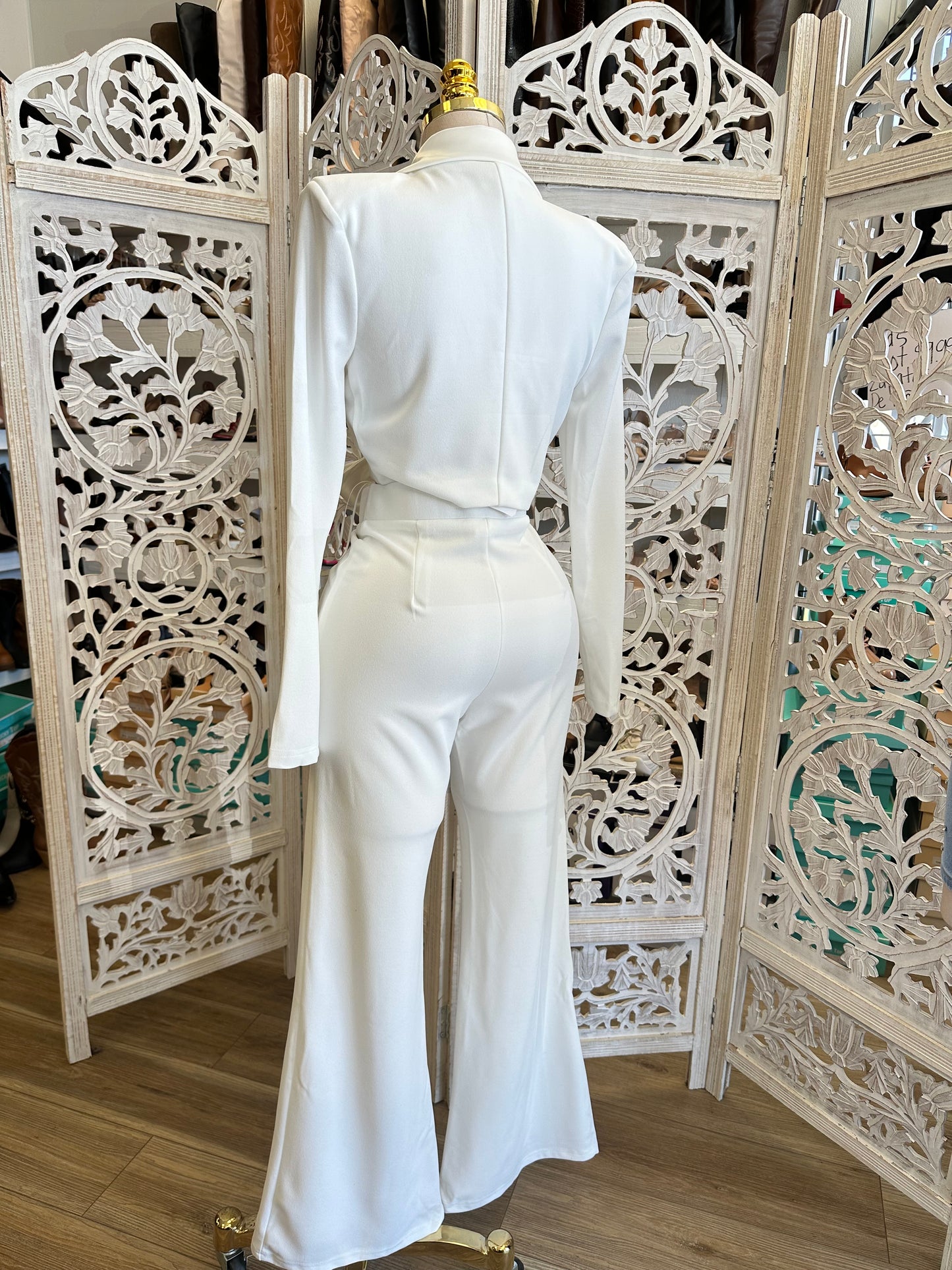 Bow Blazer and Pants Set- Stretchy,Estira
