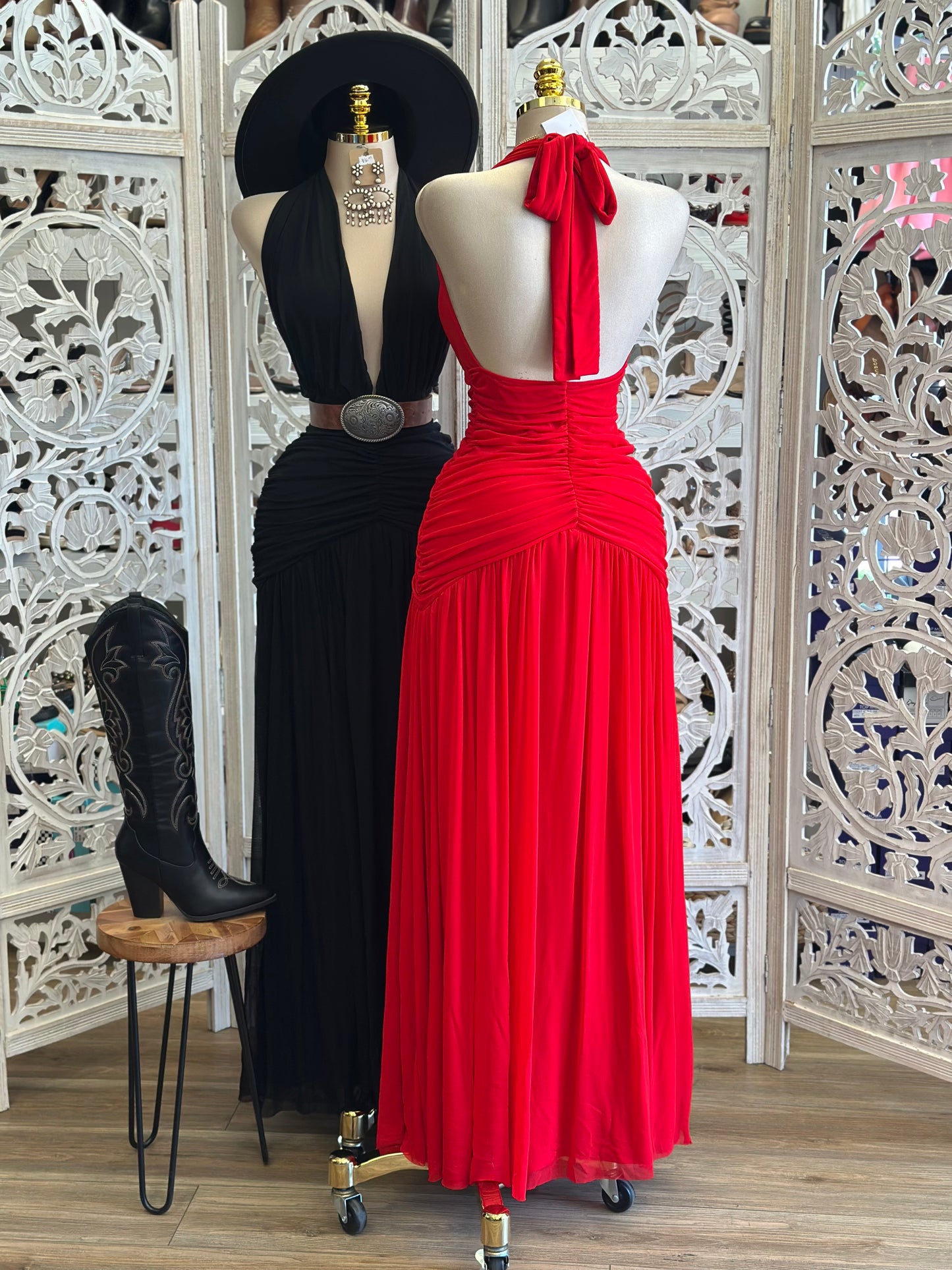 Sexy Slit Maxi Dress - Estira, Stretchy