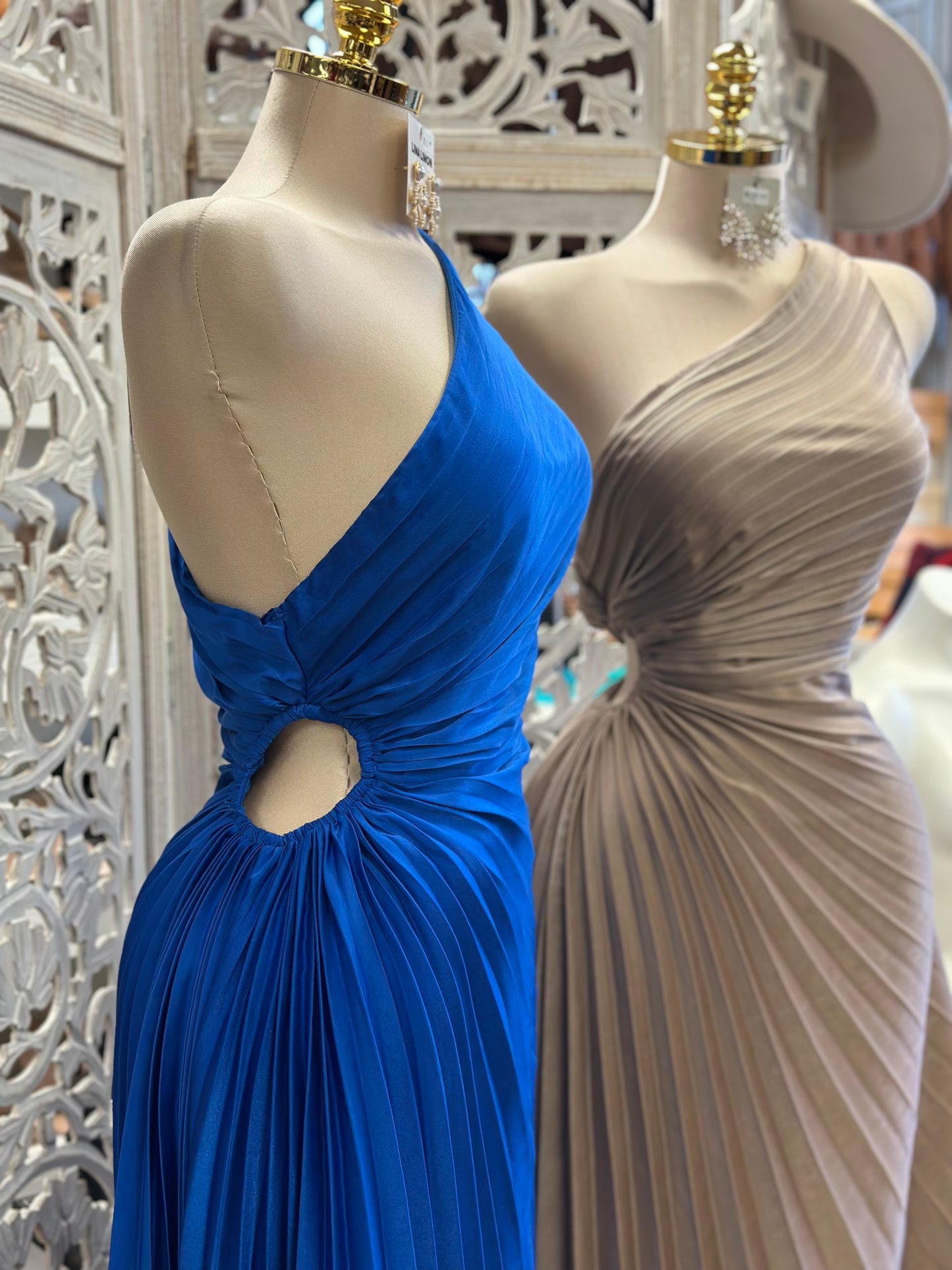 Pleated One Shoulder Dress- Don’t stretch