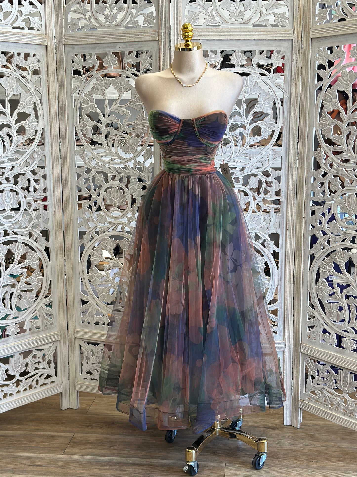 Multi Color Tulle Dress- Stretchy, Estira