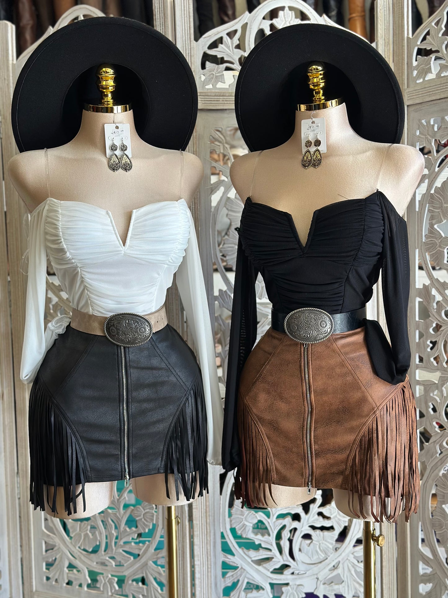 Black V Ruched Off Shoulder Top- Estira, Stretchy