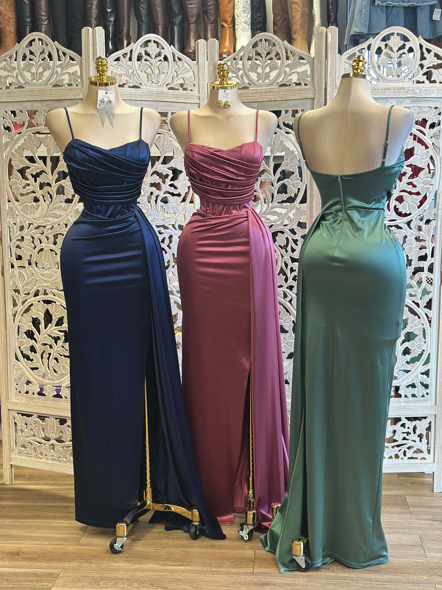 Draped Corset Evening Dress- Stretchy,Estira