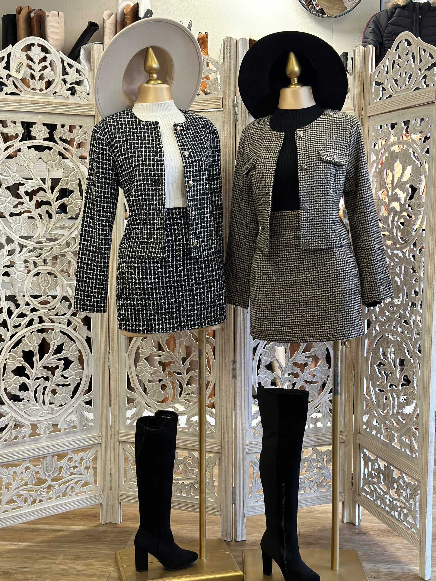 Houndstooth Two Piece Set