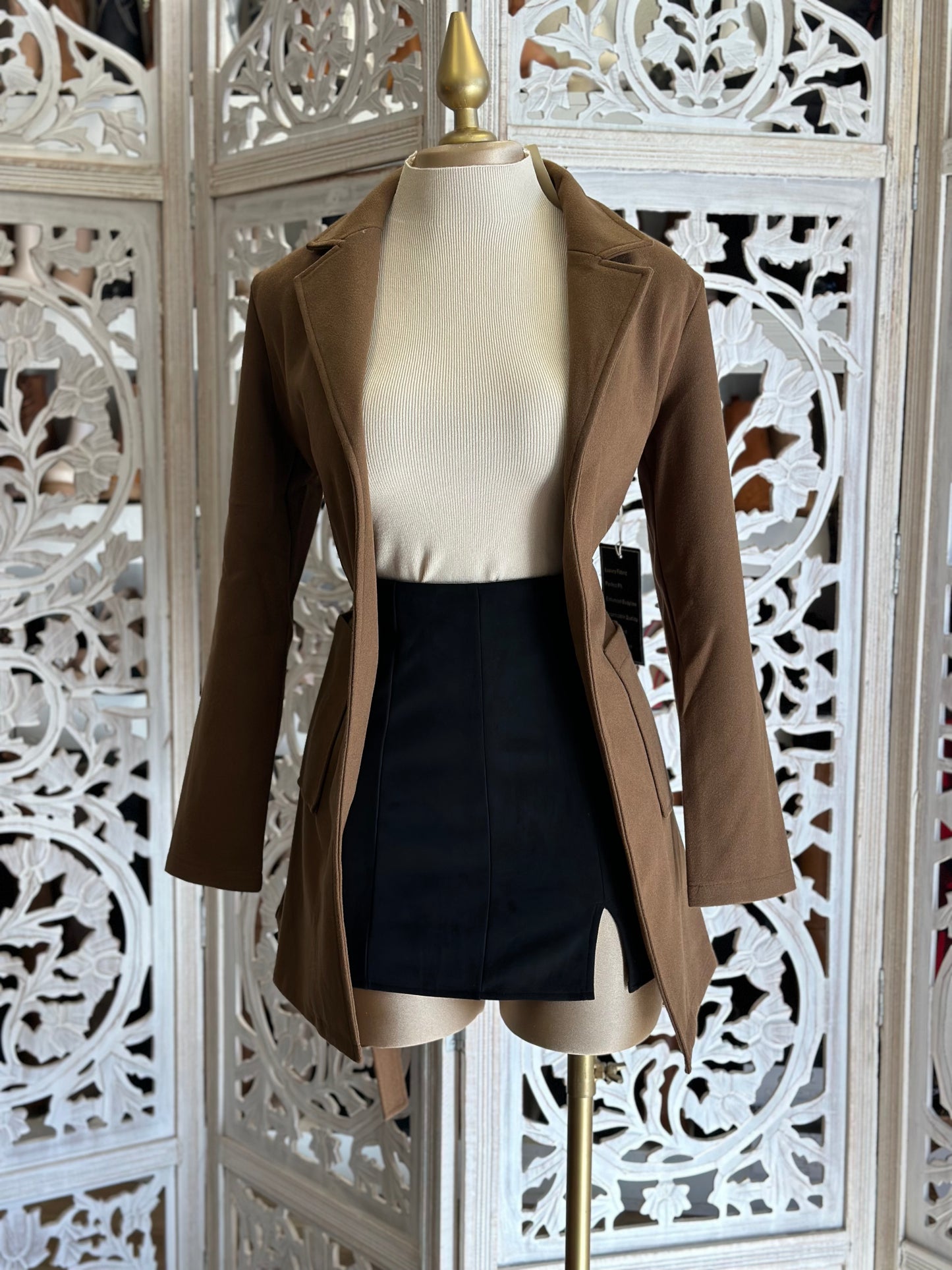 Brown Blazer Coat