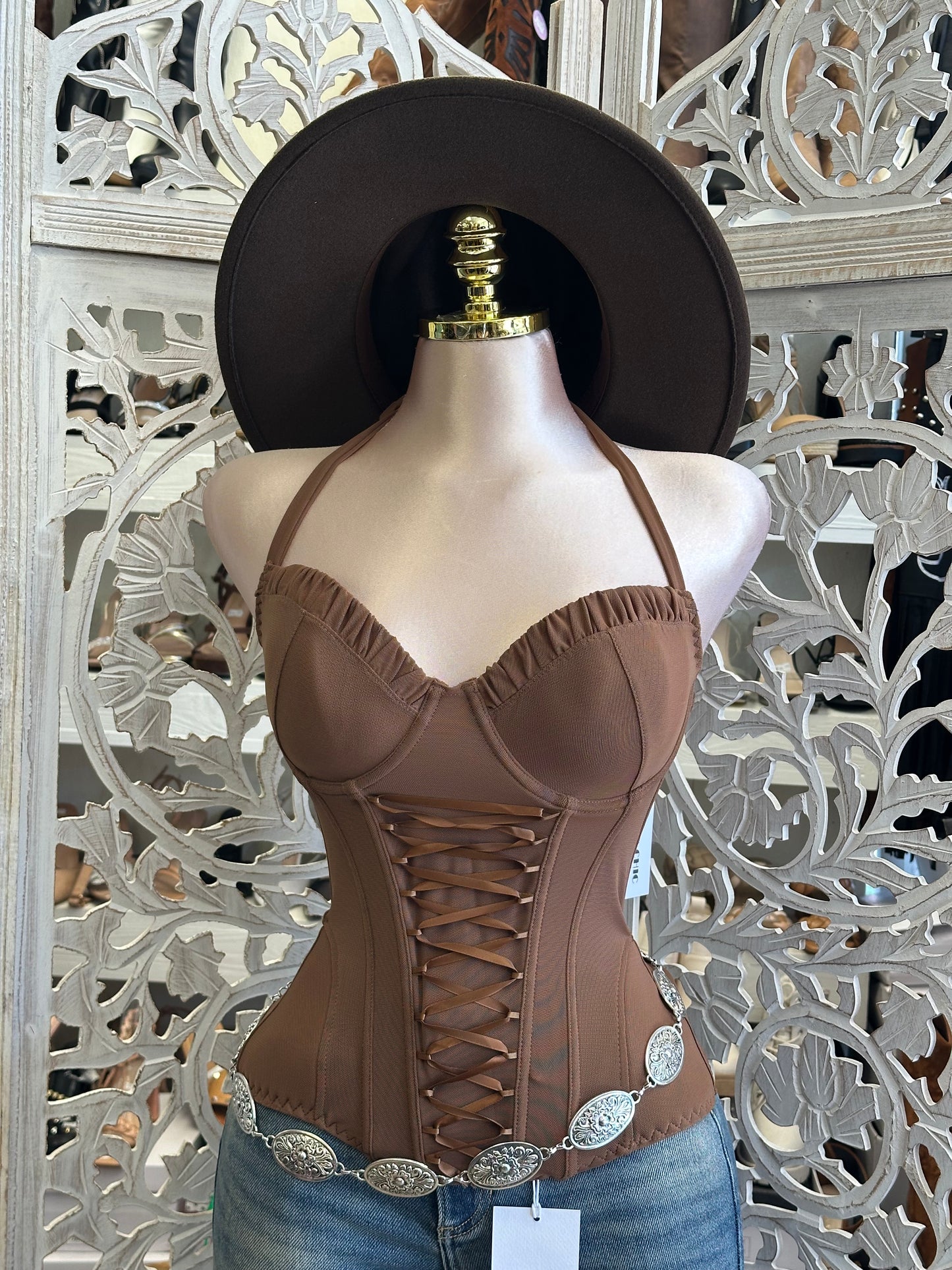 Midnight Lace-Up Corset