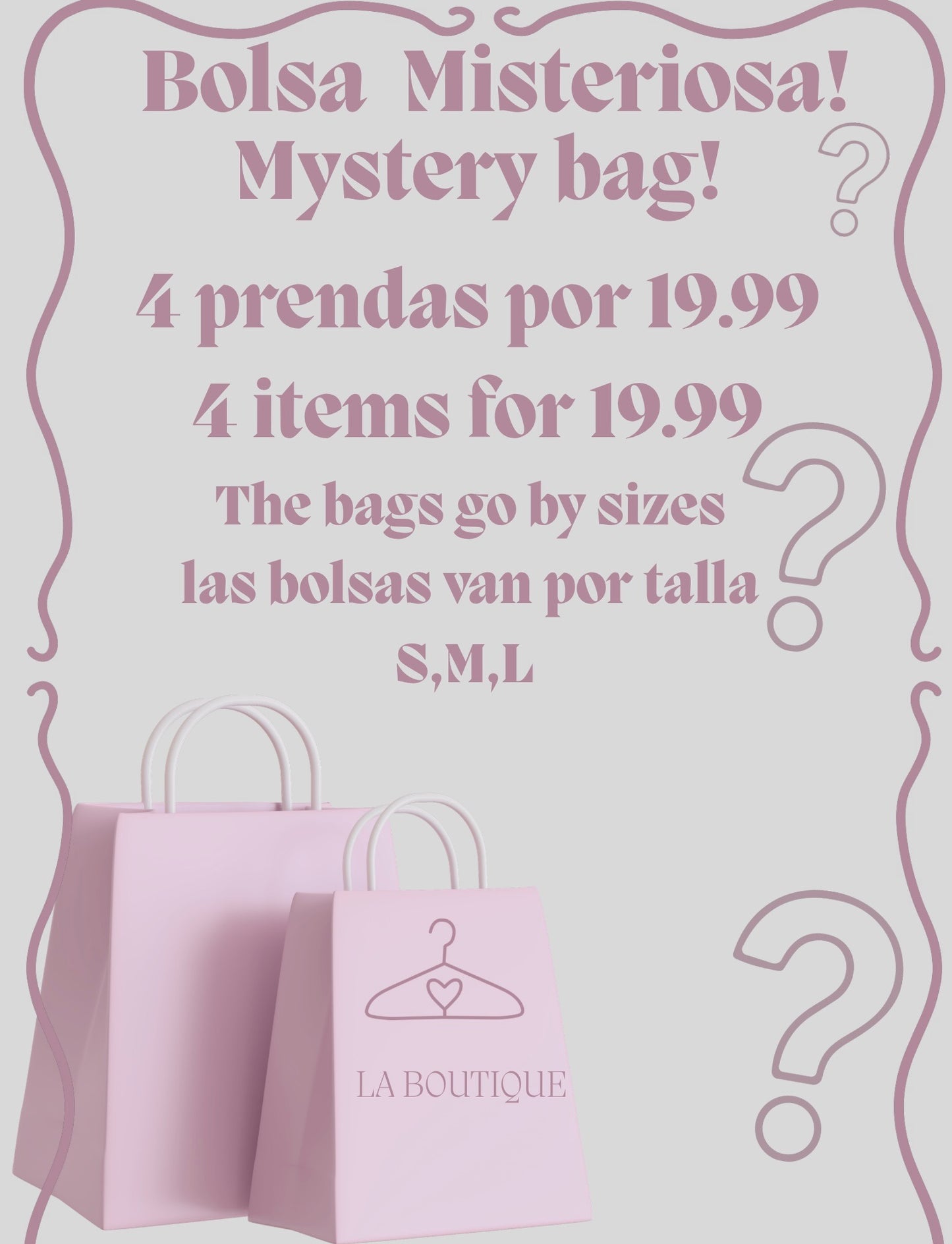 Mystery Bag! Bolsa de Misterio!