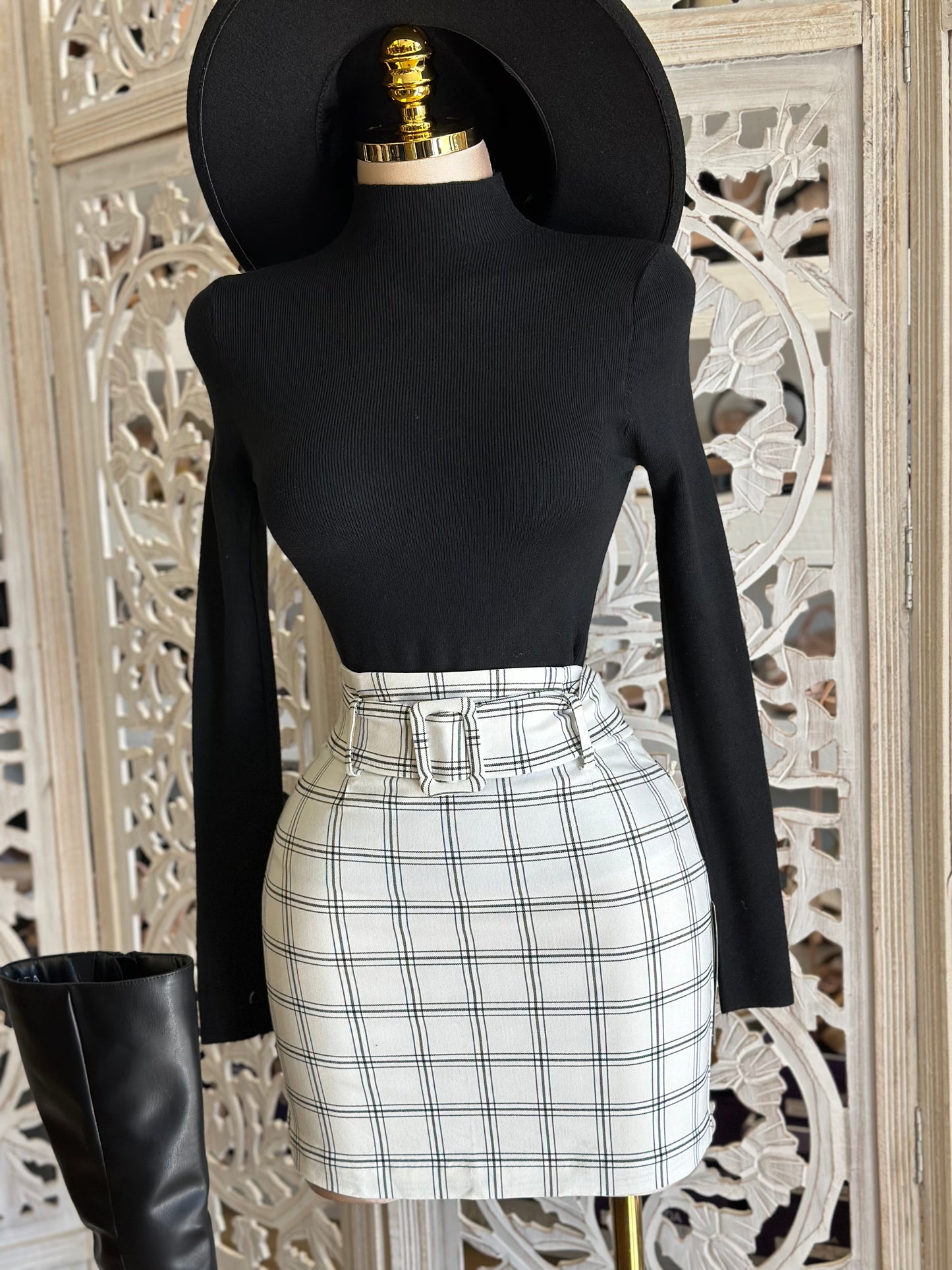 Plaid Blazer Set - Stretchy, Estira