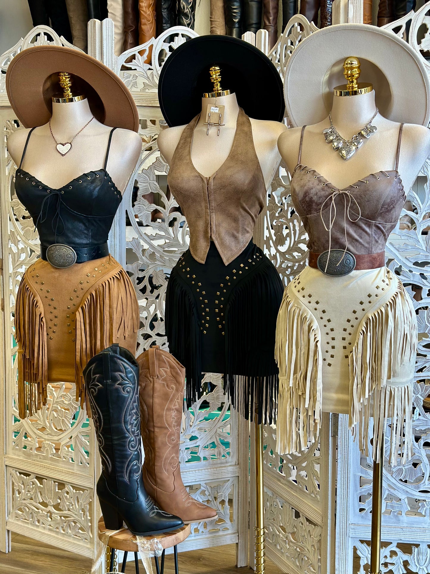 Fringe Sides Skirt-Estira, Stretchy