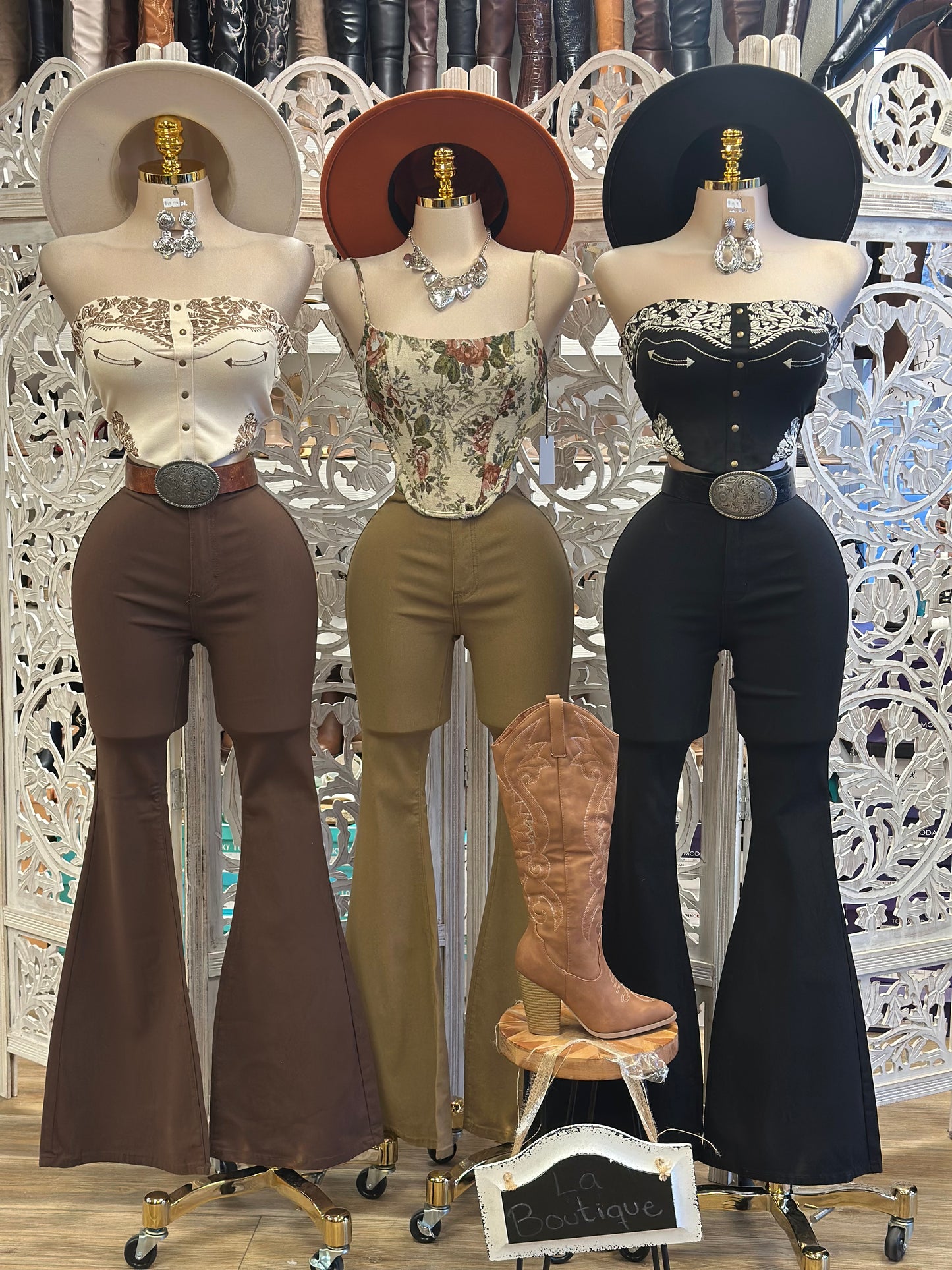 Flare Western Jeans - Stretchy, Estira