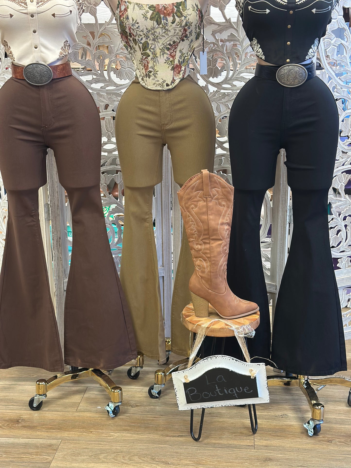 Flare Western Jeans - Stretchy, Estira
