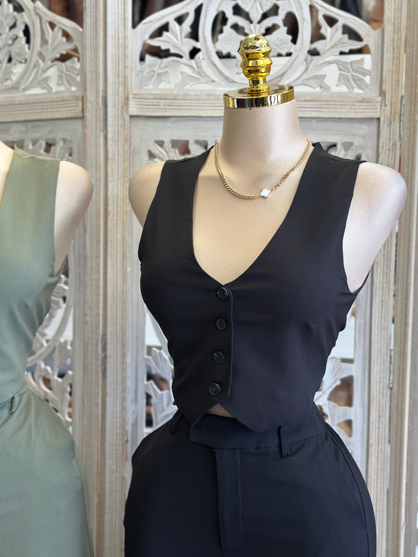 Vest and Pantsuit Set- Estira Poco, Slightly Stretchy