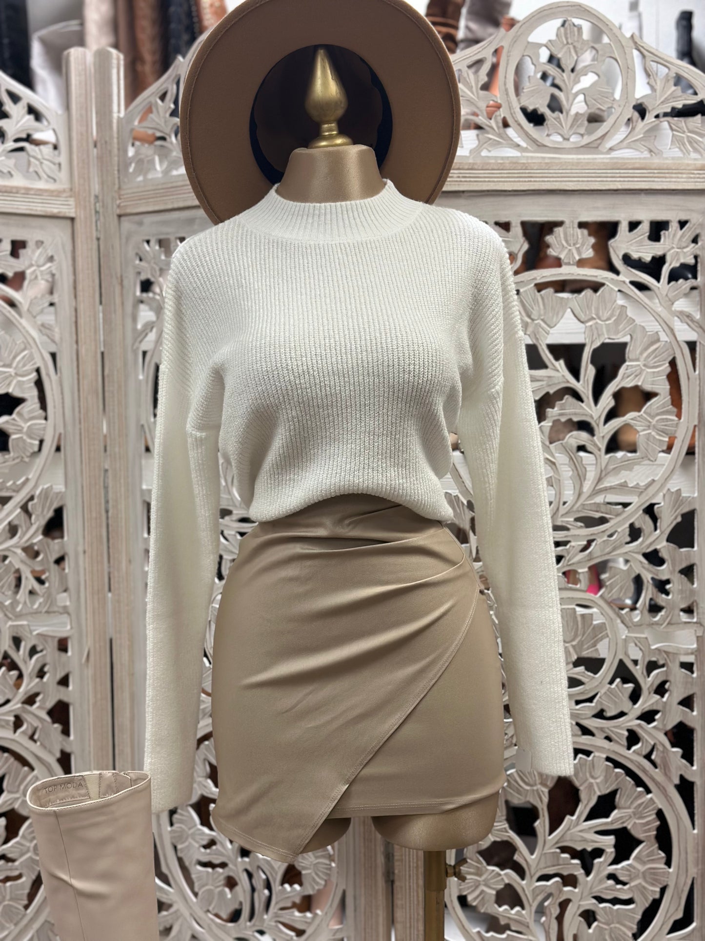 Champagne Wrapped Skirt