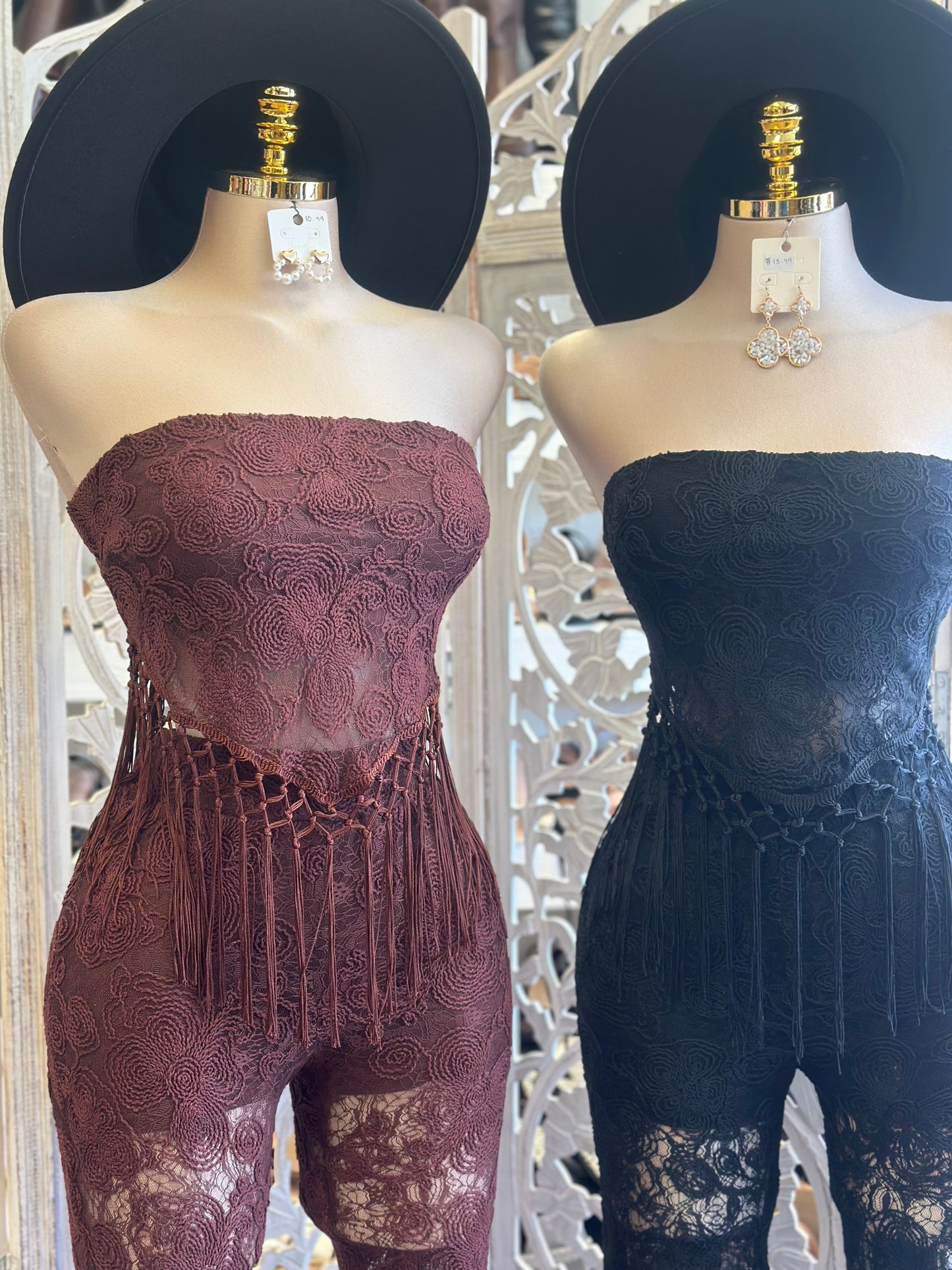 Camilla Lace Set-No Estira, Not Stretchy