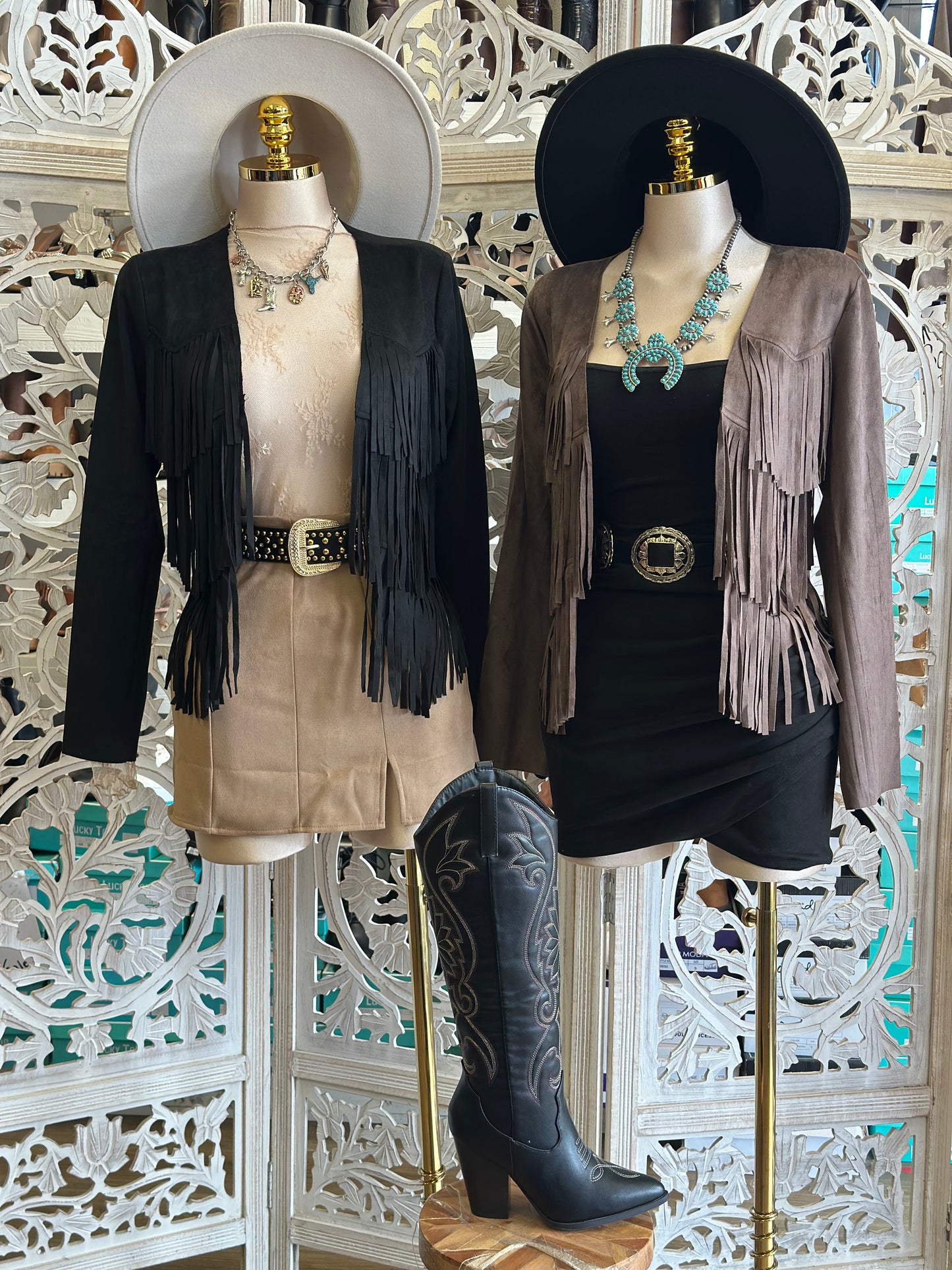 Fringe Suede Cardigan