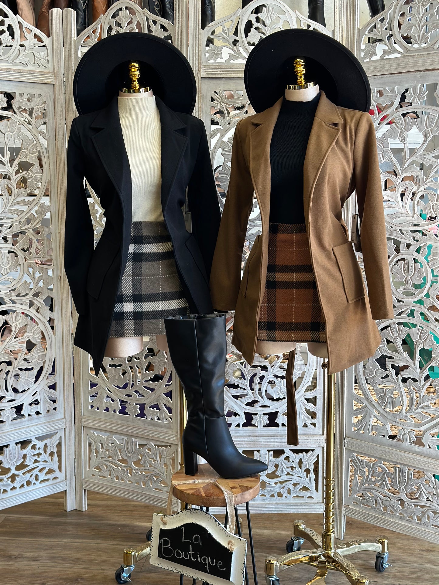 Blazer Midi Coat with Pockets