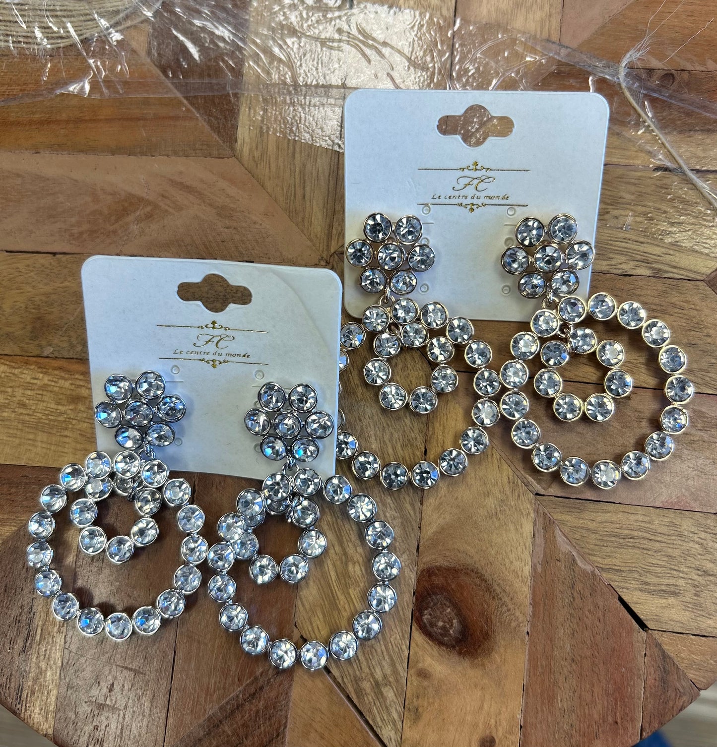 Circular Diamond Earrings