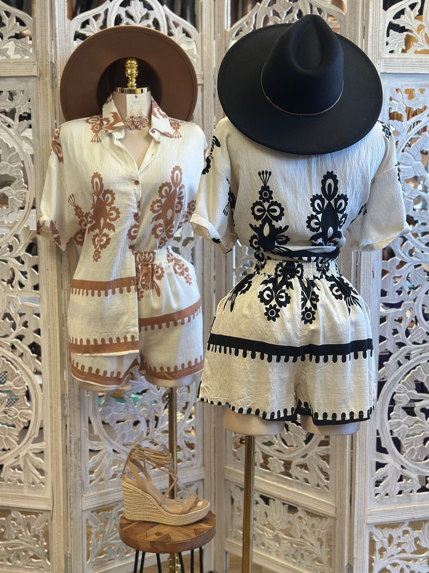 Paisley Print Set-Estira, Stretchy