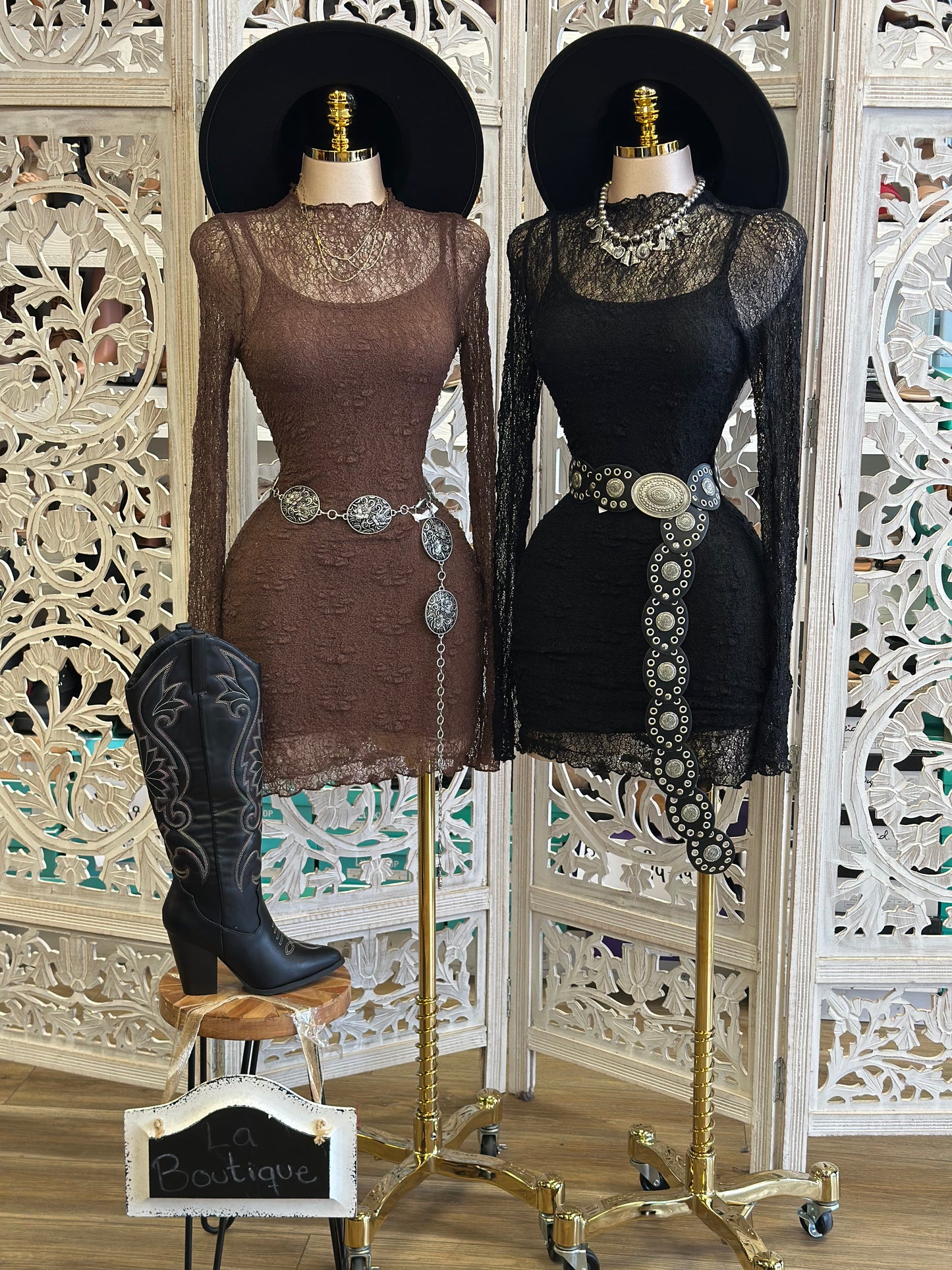 Sexy Lace Mini Dress- Stretchy,Estira