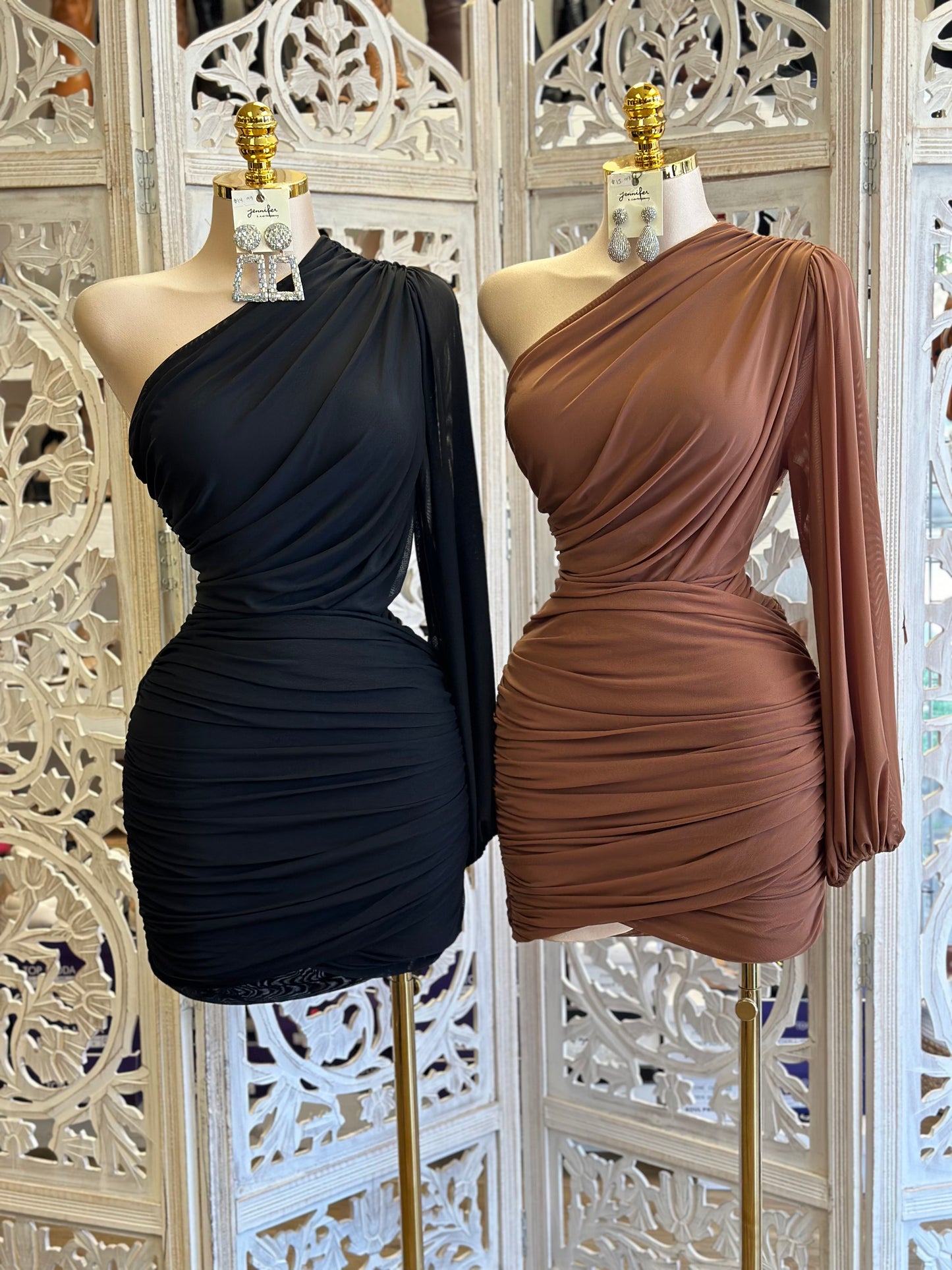 Wrapped One Mini Dress- Stretchy, Estira
