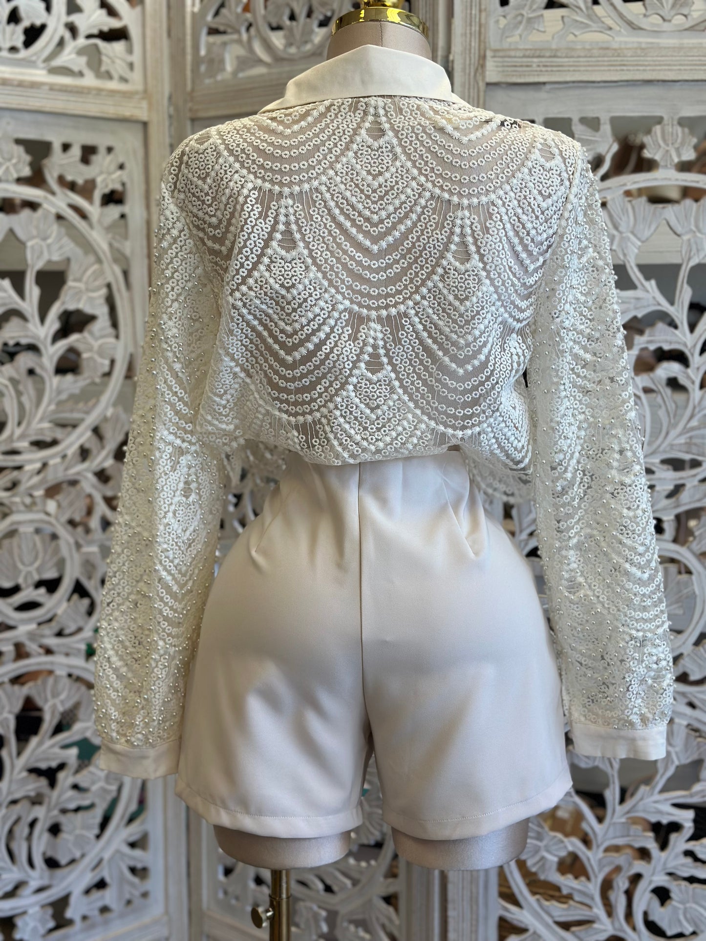 High Rise Faux Leather Shorts-Estira, Stretchy