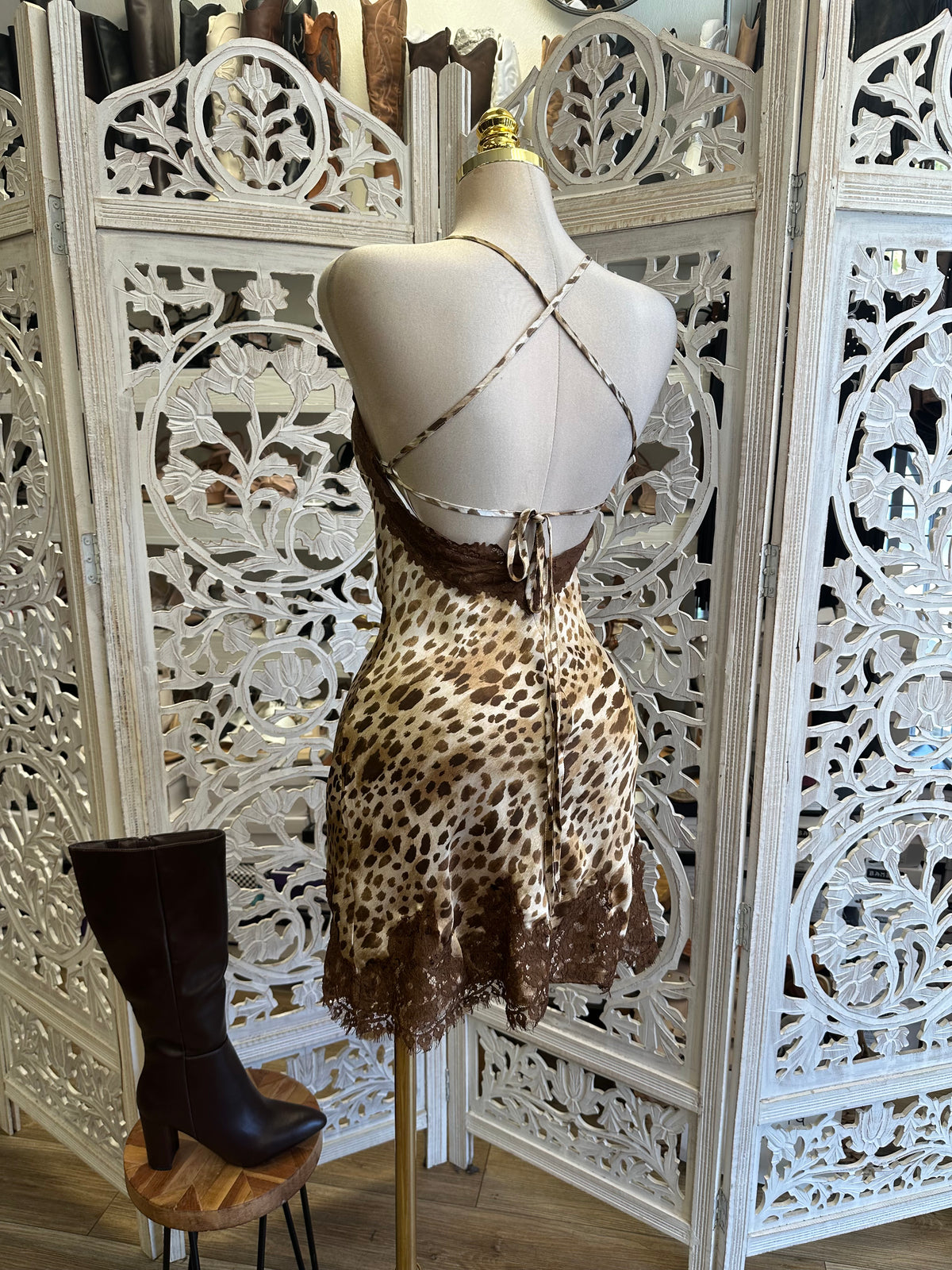 Wild Card Slip Dress- Estira Poco , Slightly Stretchy
