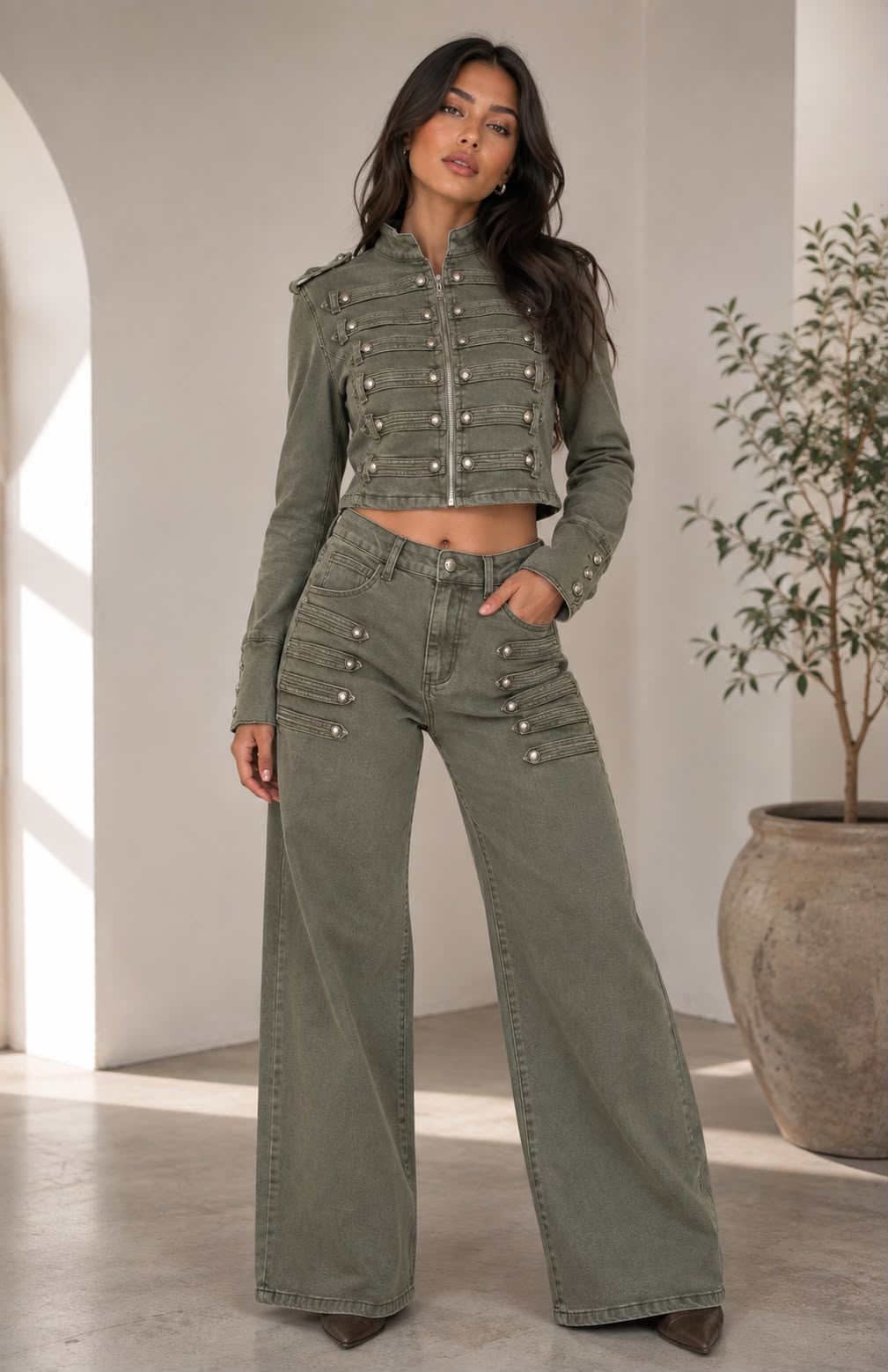 Two-Piece Co-ord Set- Stretchy, Estira