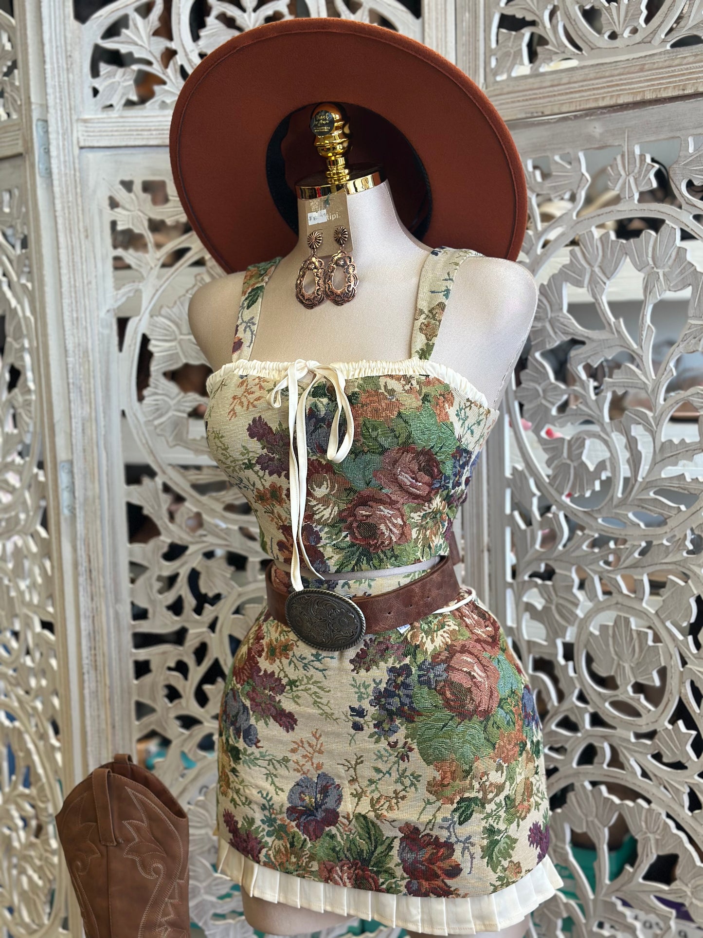 Maylee Floral Ribbon Set - Not Stretchy, No Estira