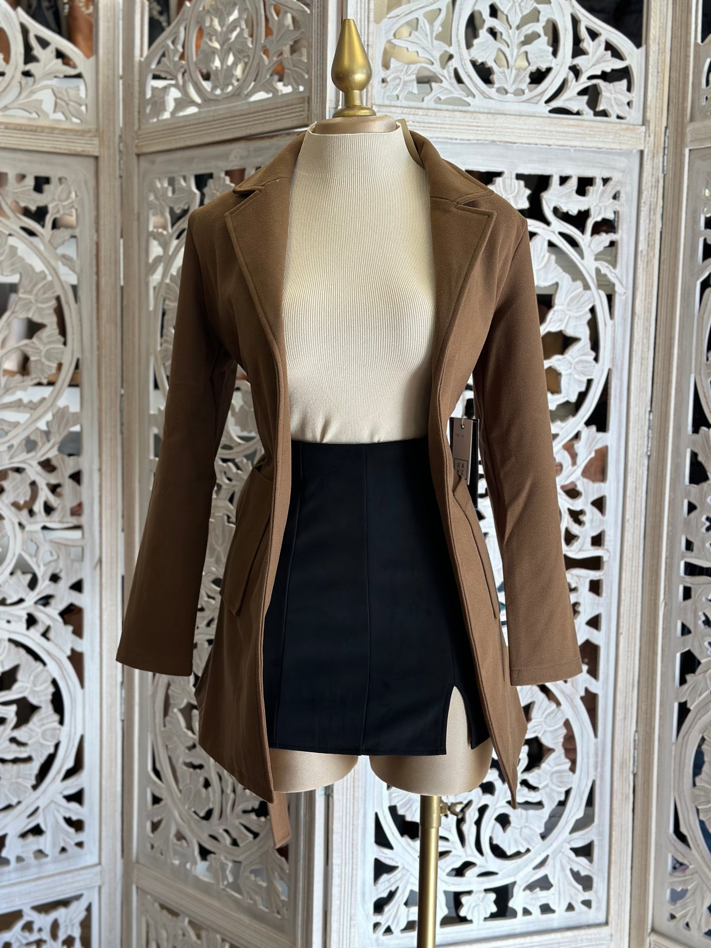 Brown Blazer Coat