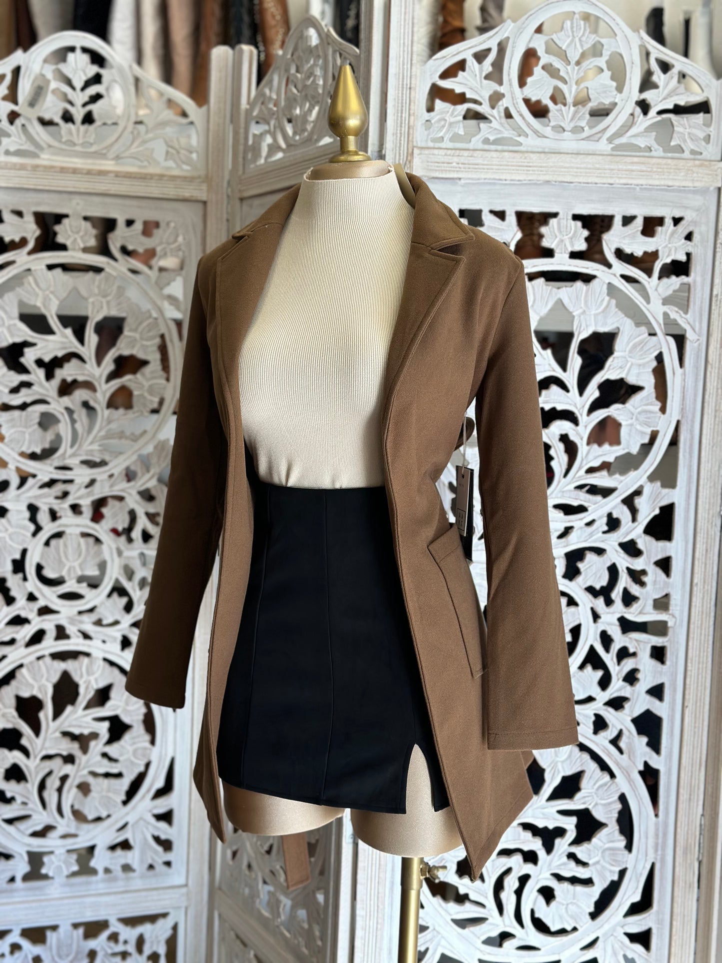 Brown Blazer Coat