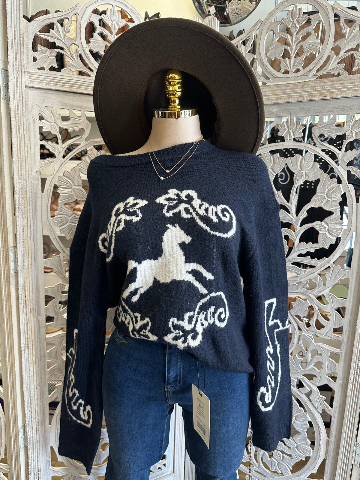 Aspen Equestrian Knit Sweater