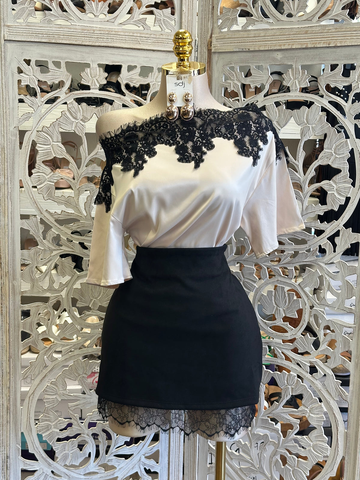 Tamsin Illusion Hem Skirt- Stretchy, Estira