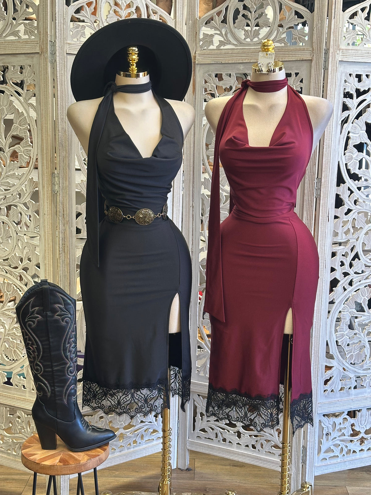 Colette Lace Slip Dress - Estira , Stretchy