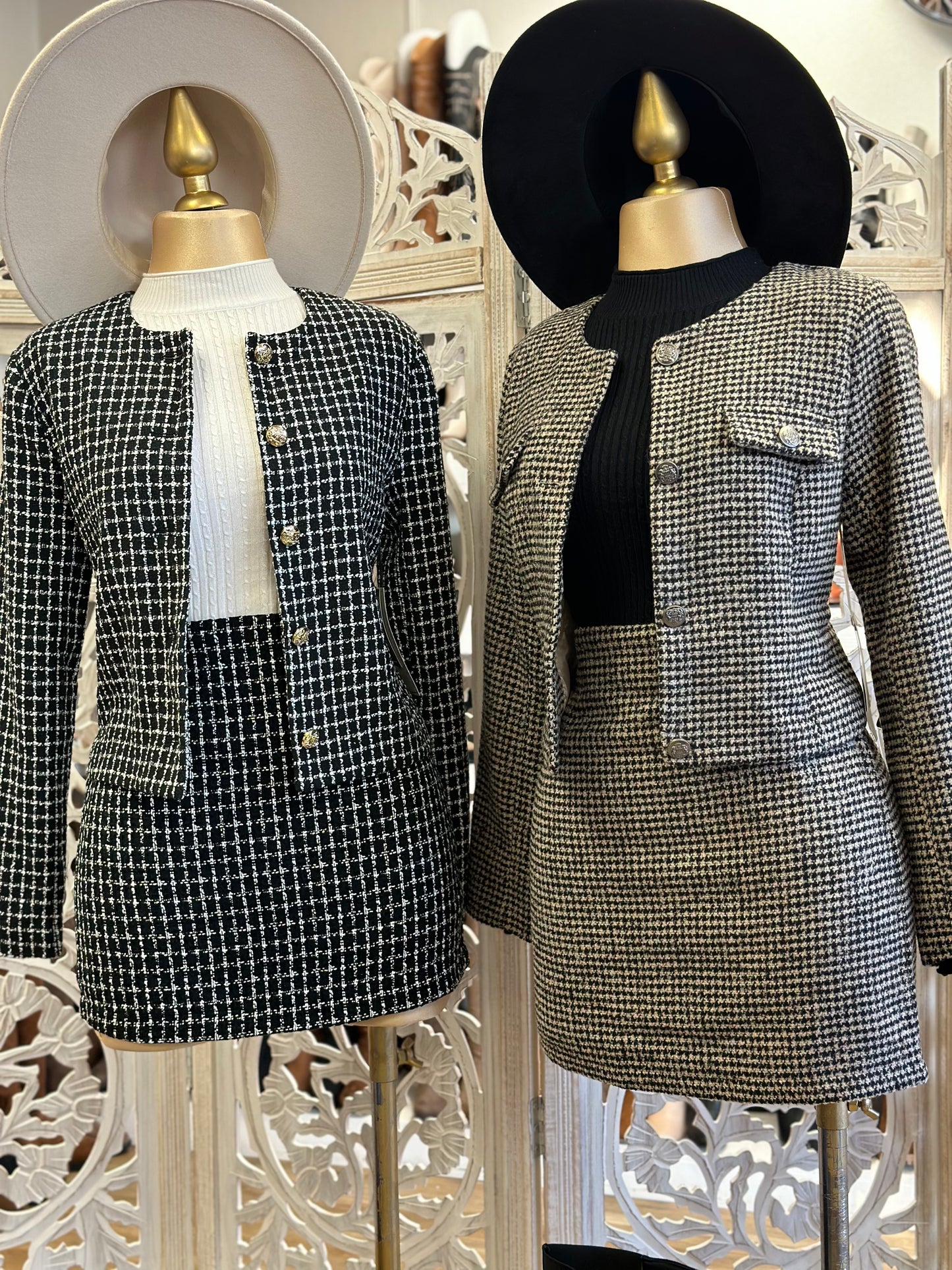 Houndstooth Two Piece Set