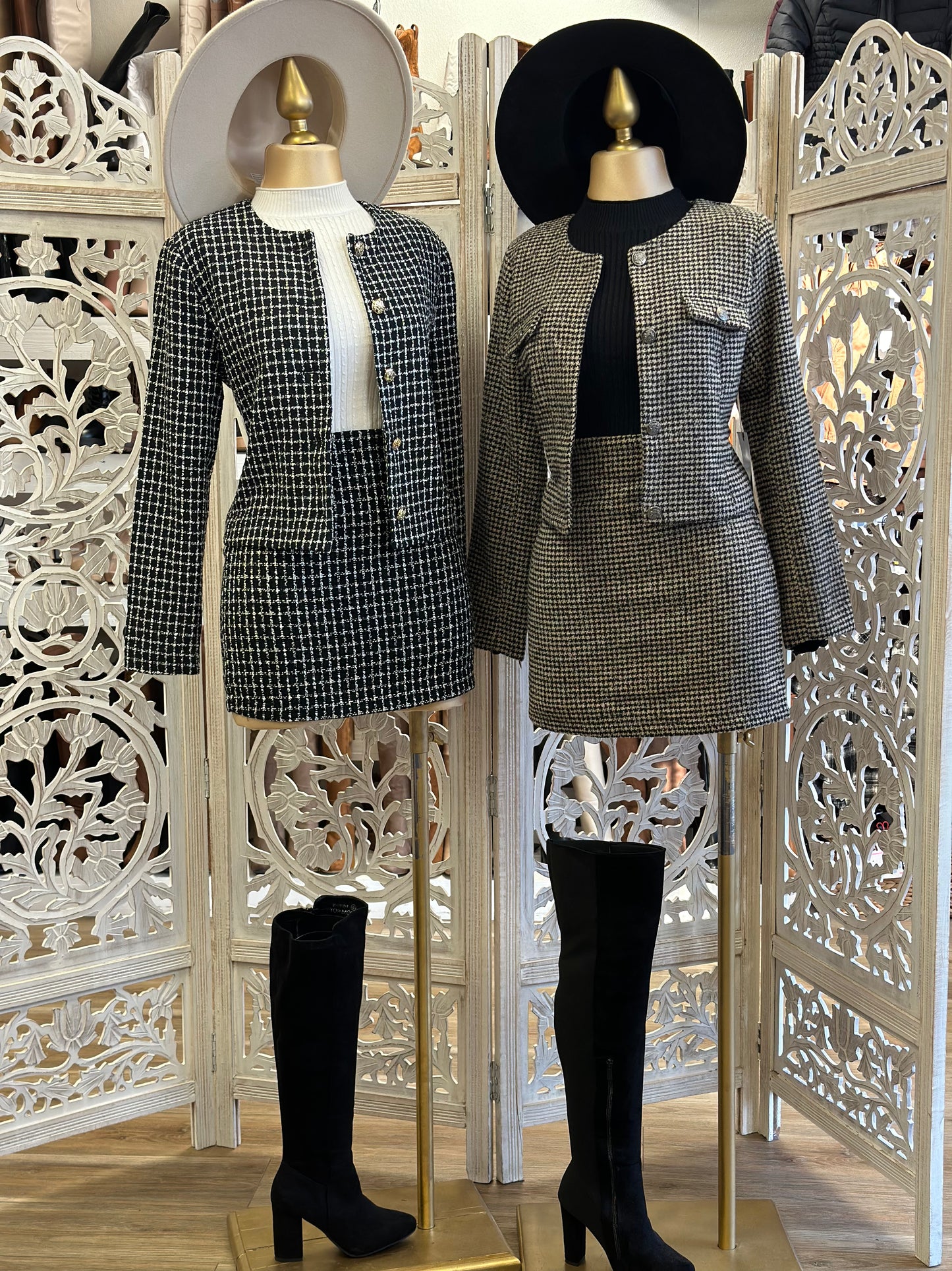 Houndstooth Two Piece Set
