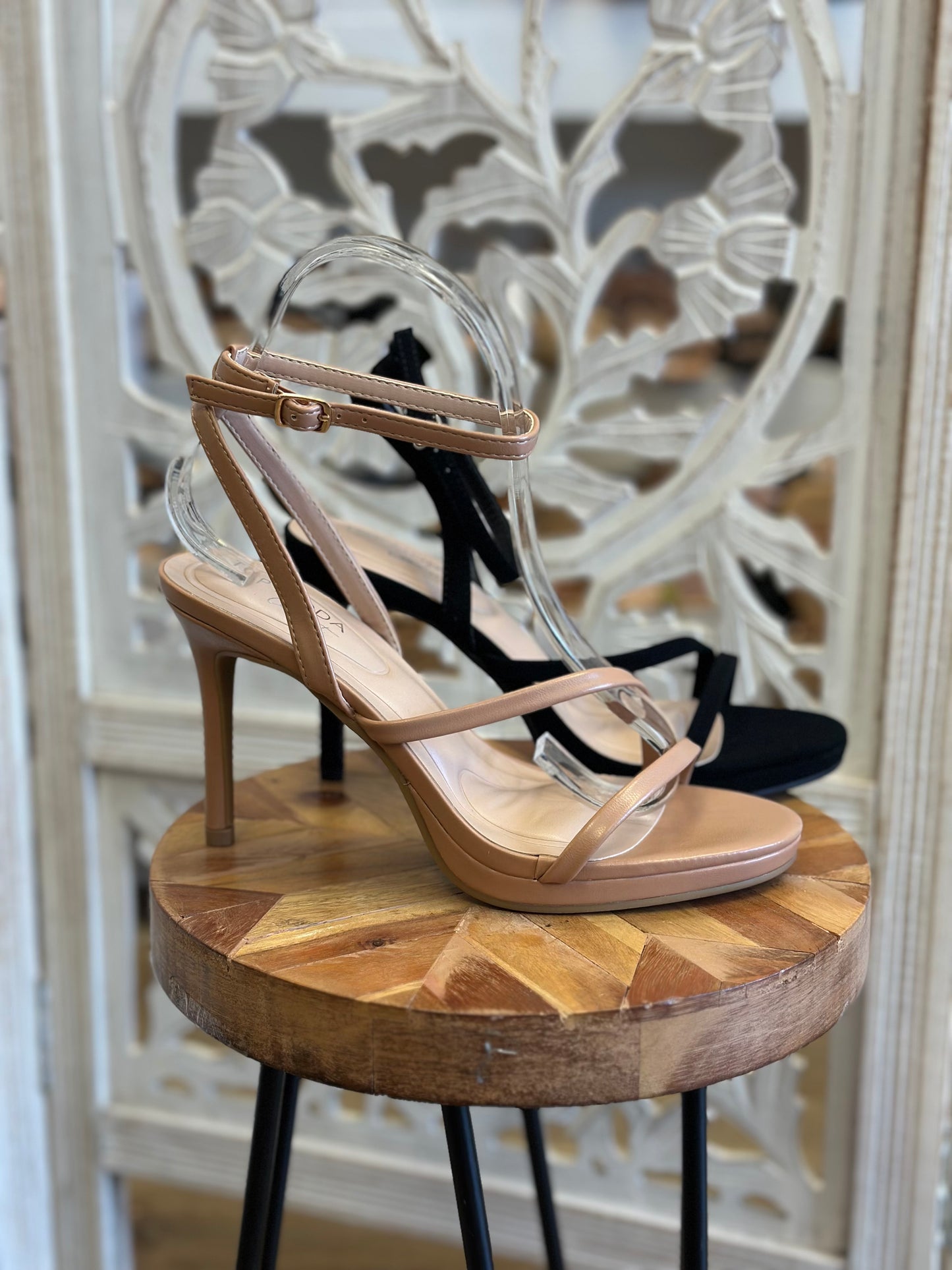 Thin Heel Strappy Sandals