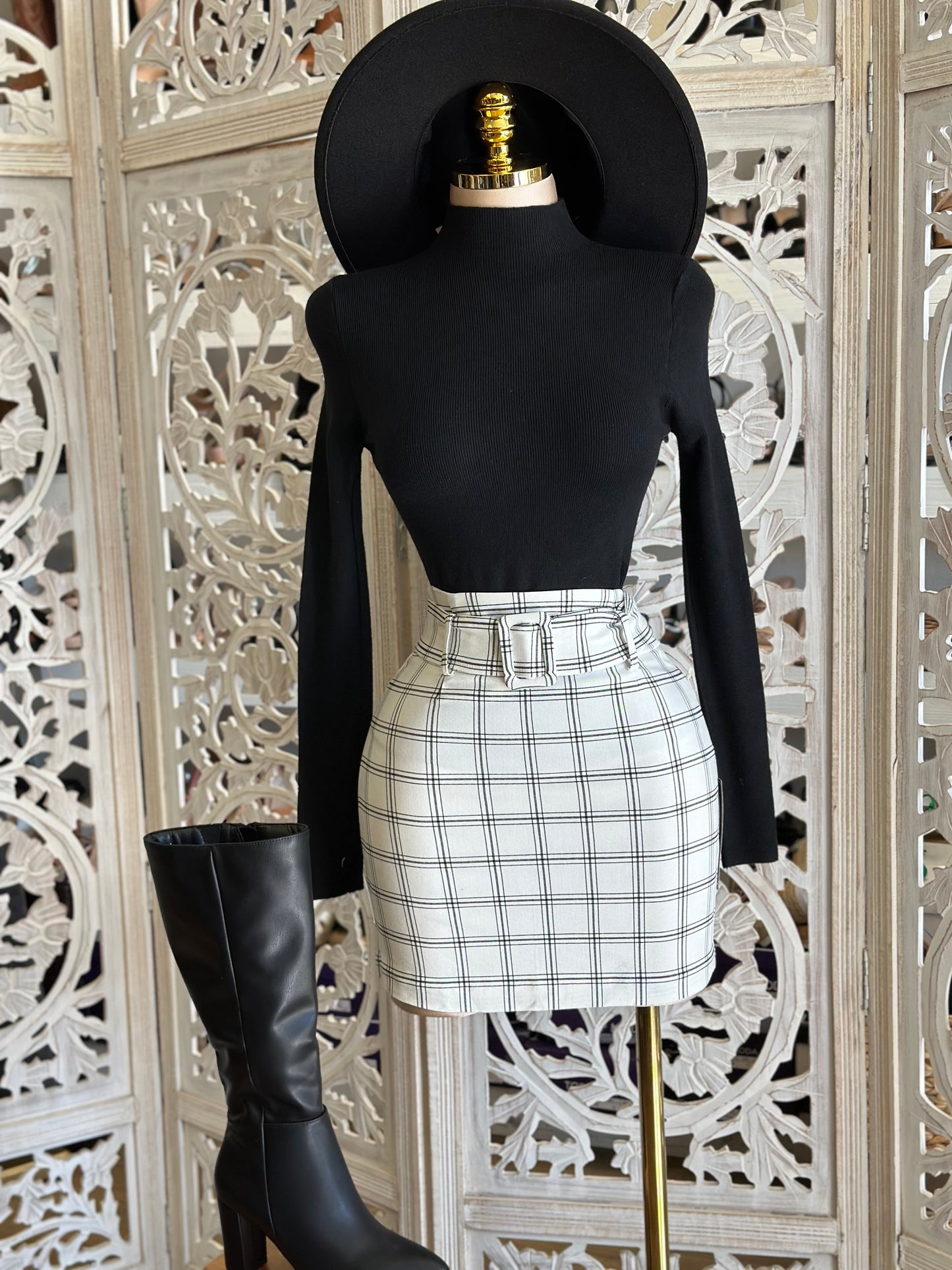 Plaid Blazer Set - Stretchy, Estira