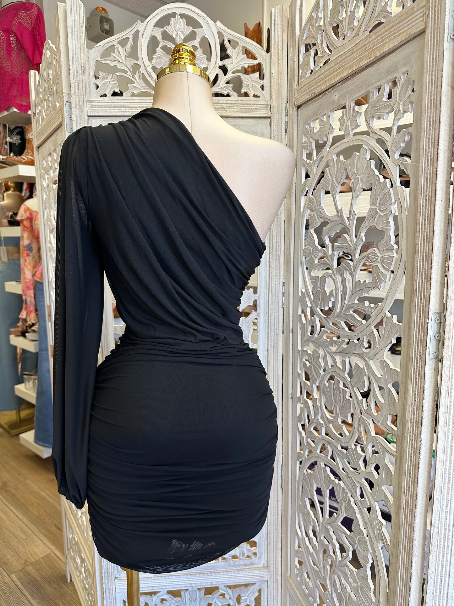 Wrapped One Mini Dress- Stretchy, Estira