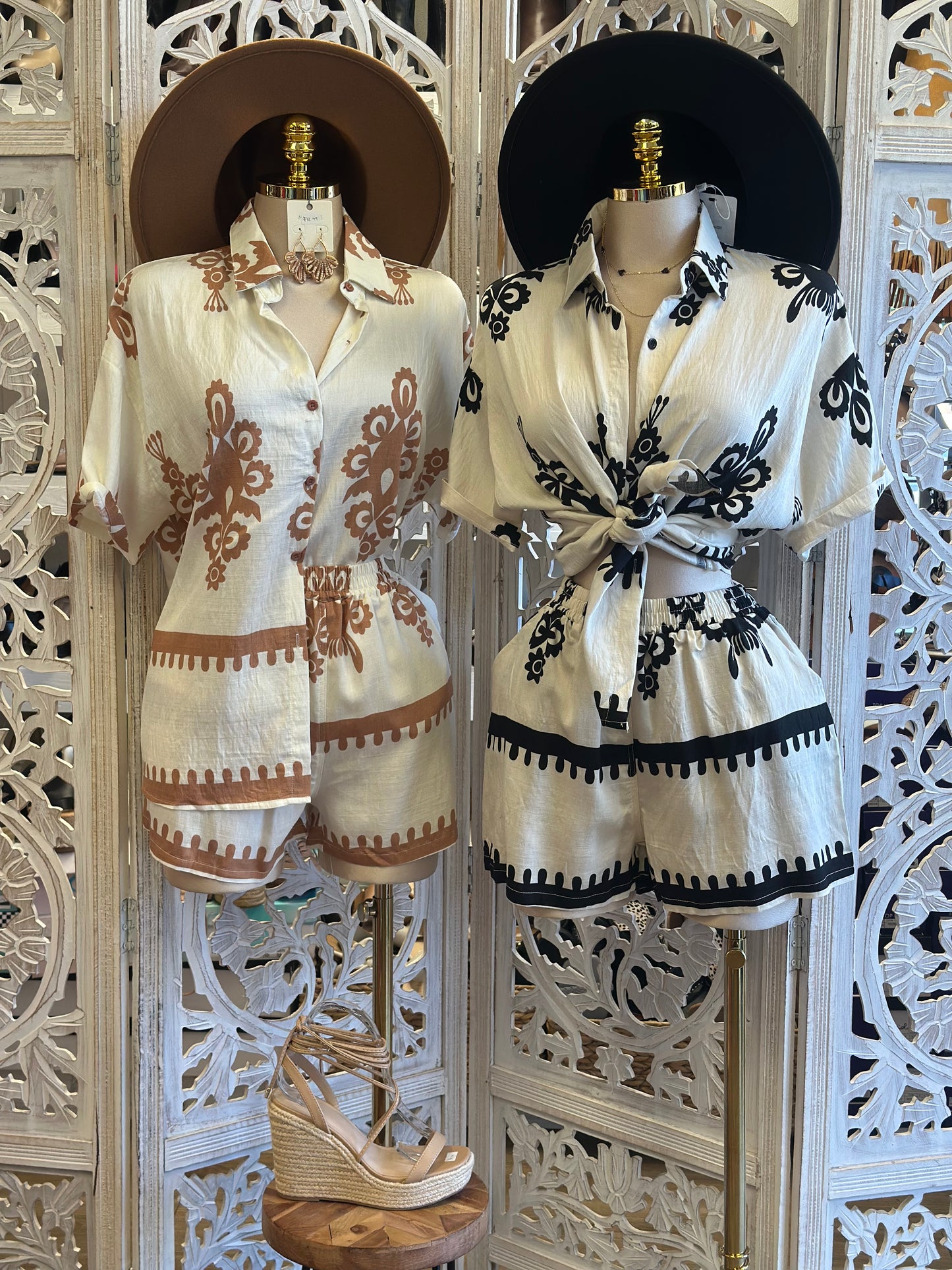 Paisley Print Set-Estira, Stretchy