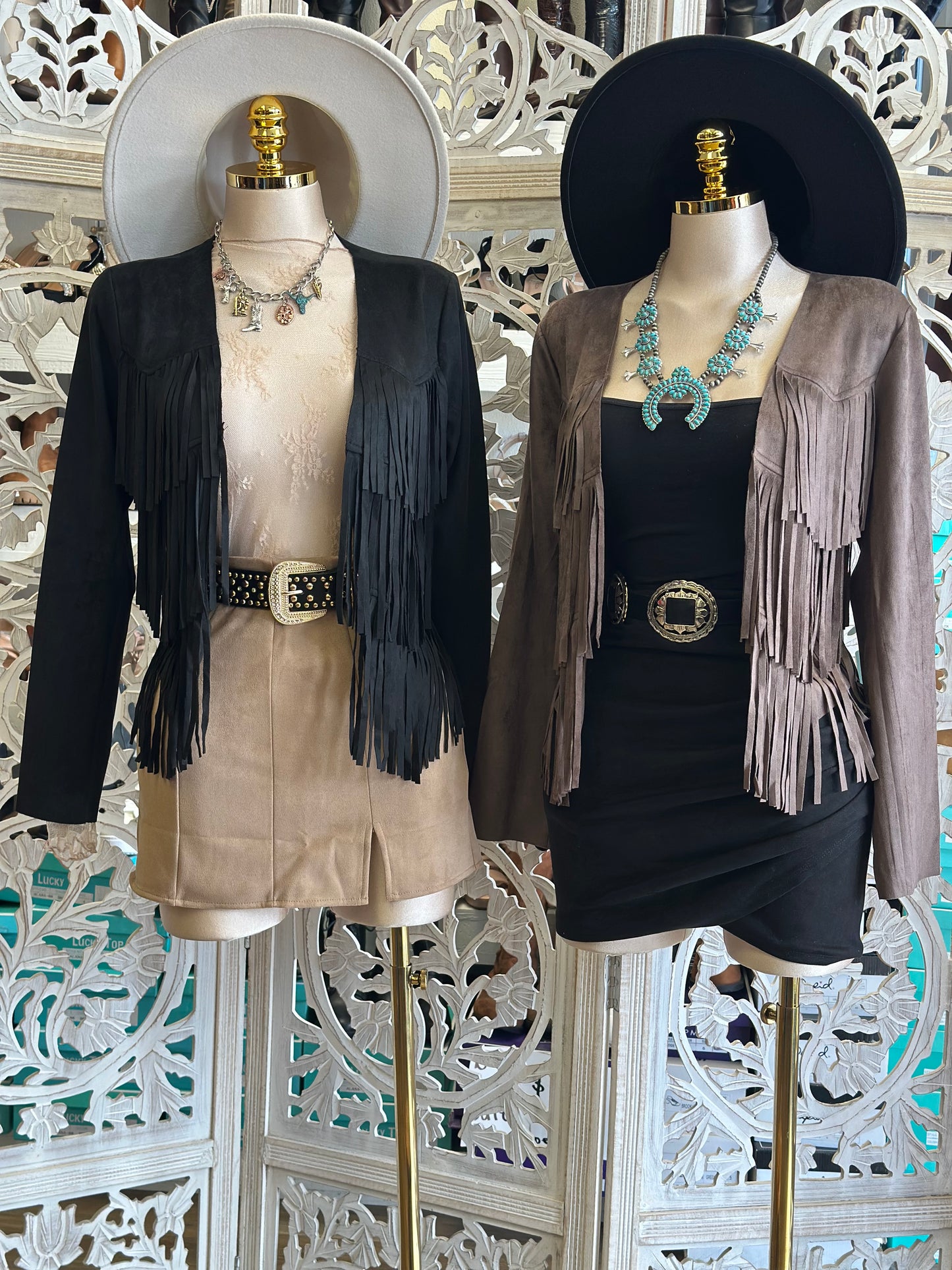 Fringe Suede Cardigan