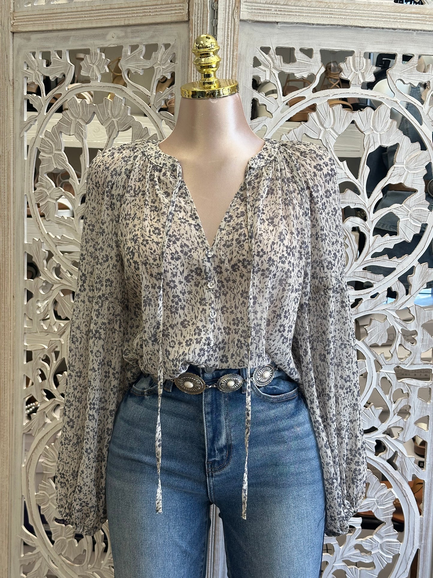 Ditsy Floral Blouse