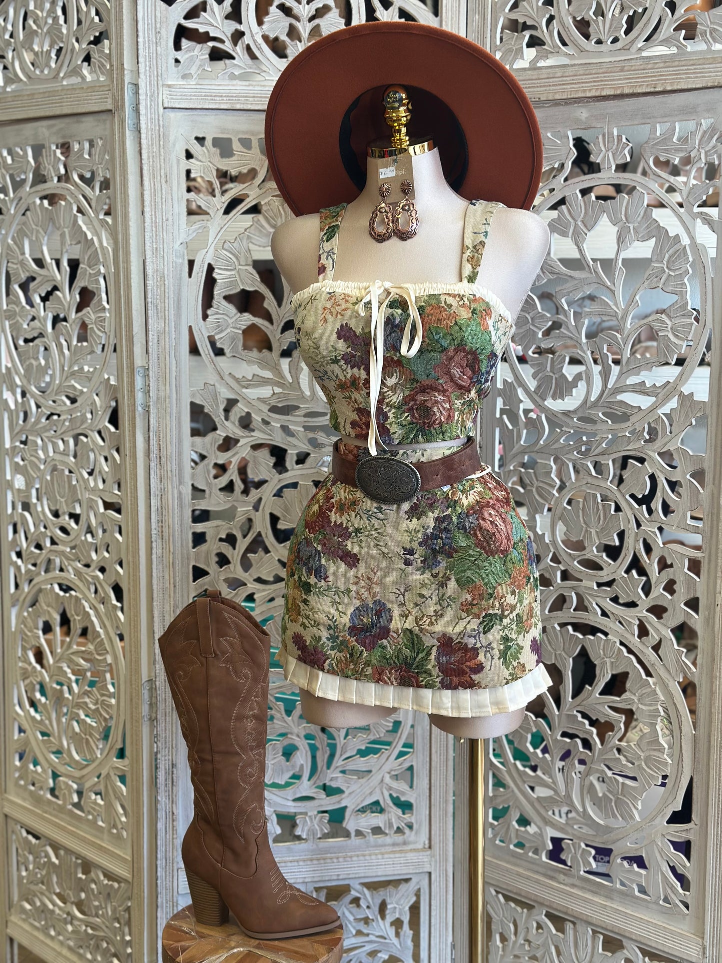 Maylee Floral Ribbon Set - Not Stretchy, No Estira