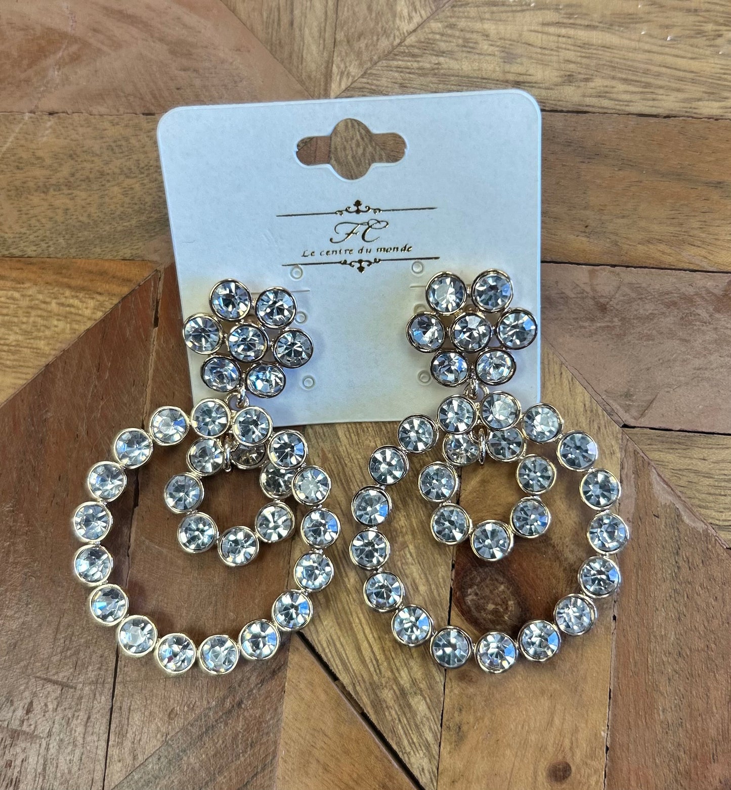 Circular Diamond Earrings
