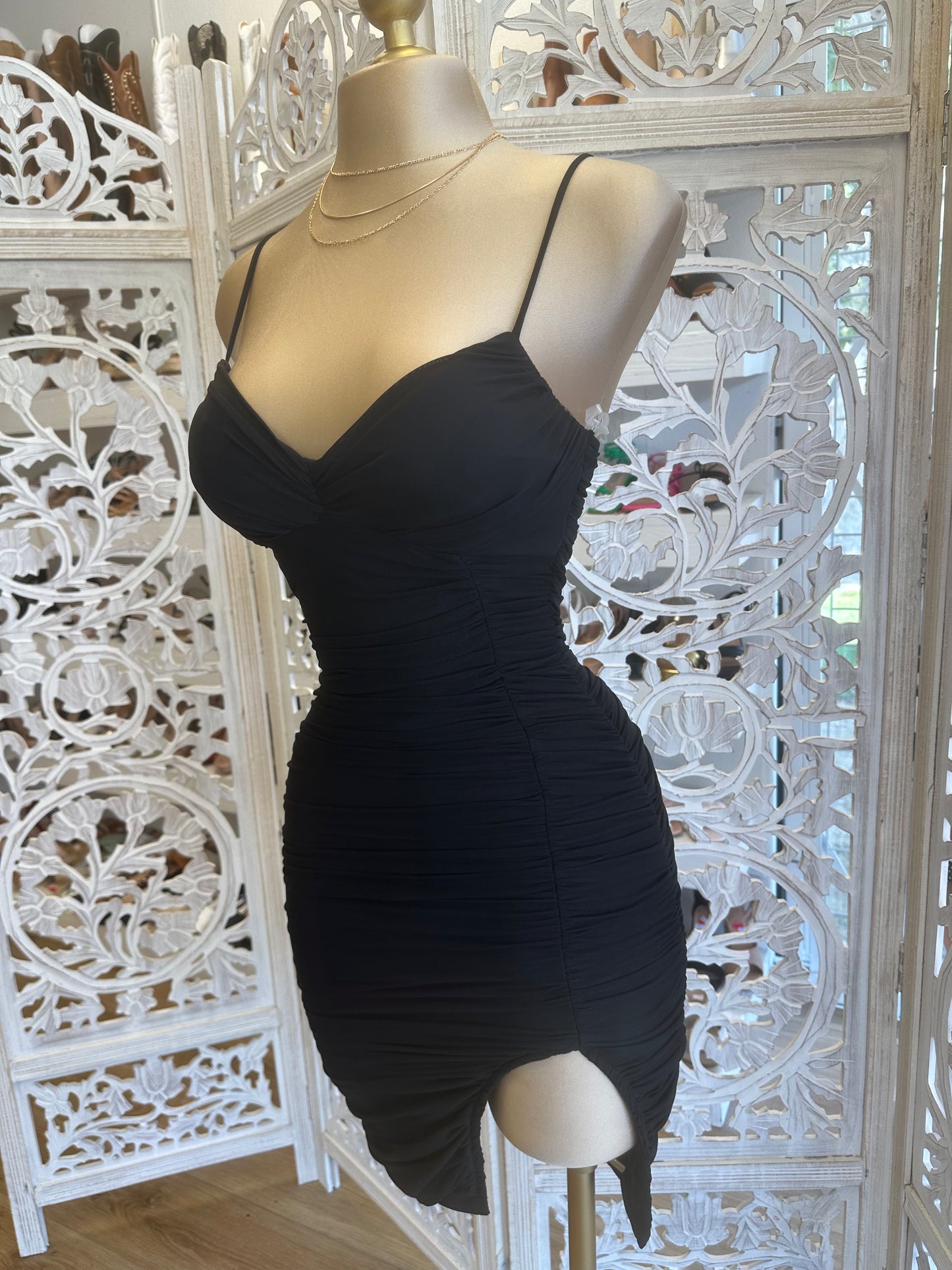Black Slit Dress