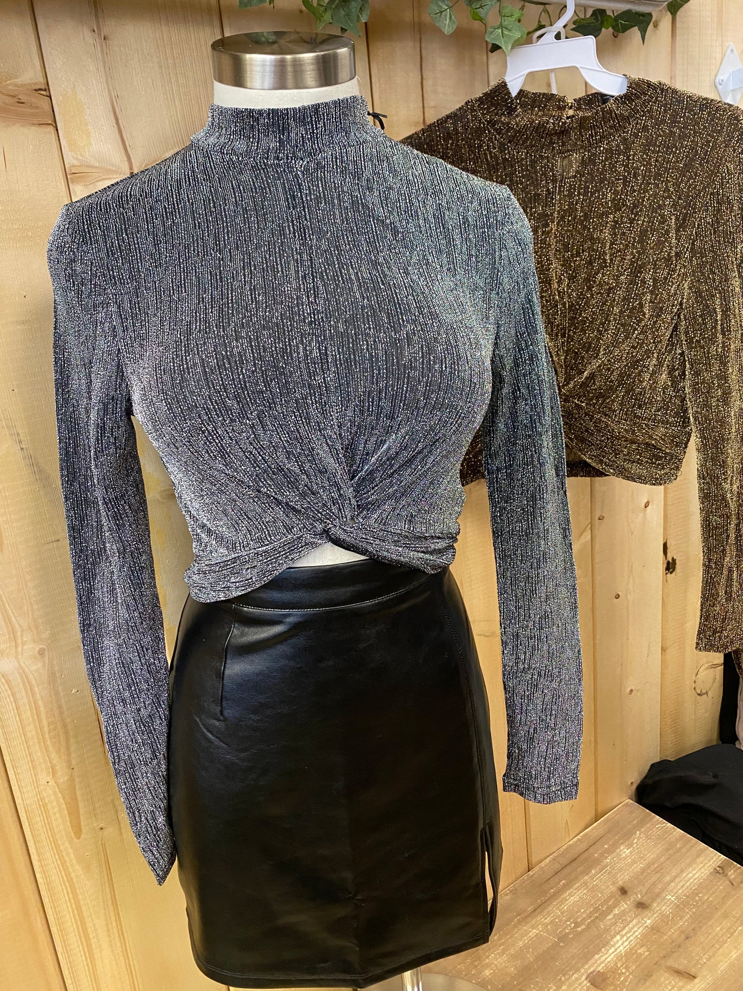 High Neck Knot Top