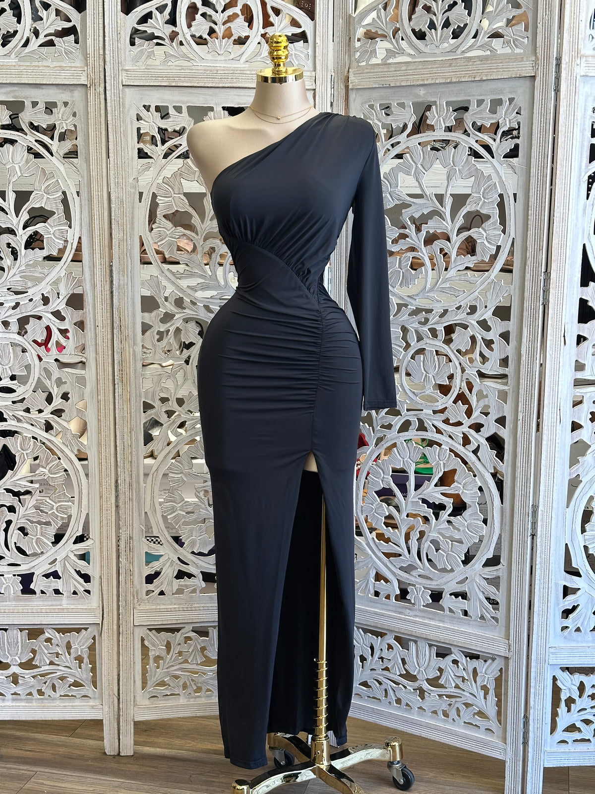 Basalt Maxi Dress- Estira, Stretchy