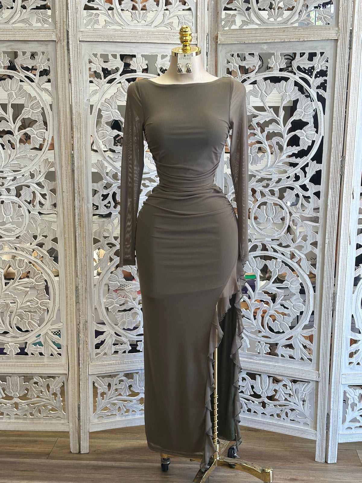Lichen Wave Dress- Estira , Stretchy