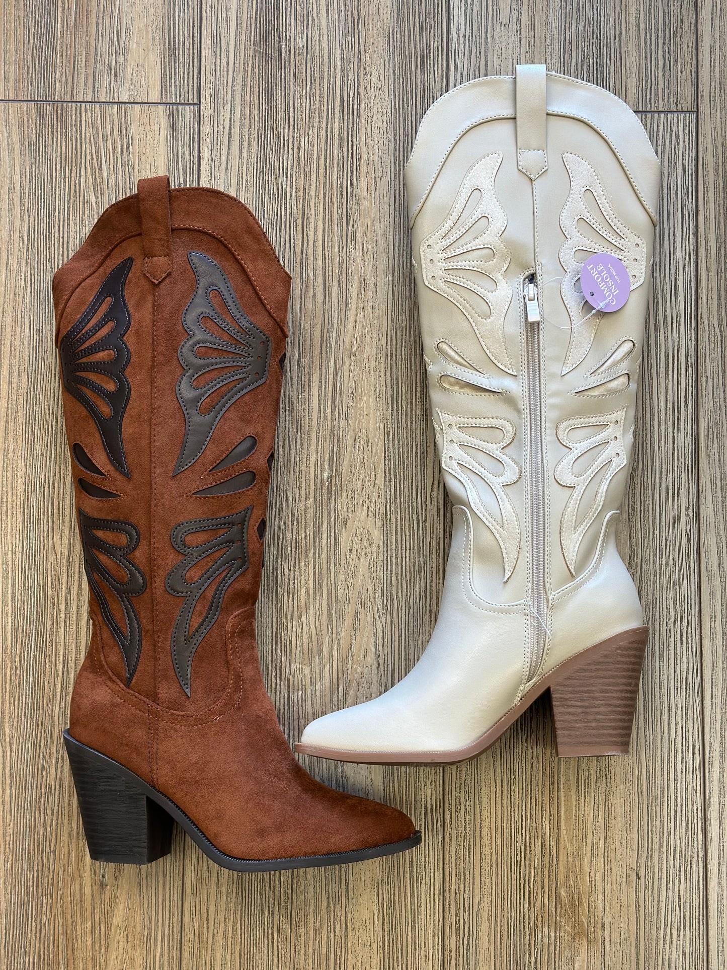 Butterfly Wing Western Boots