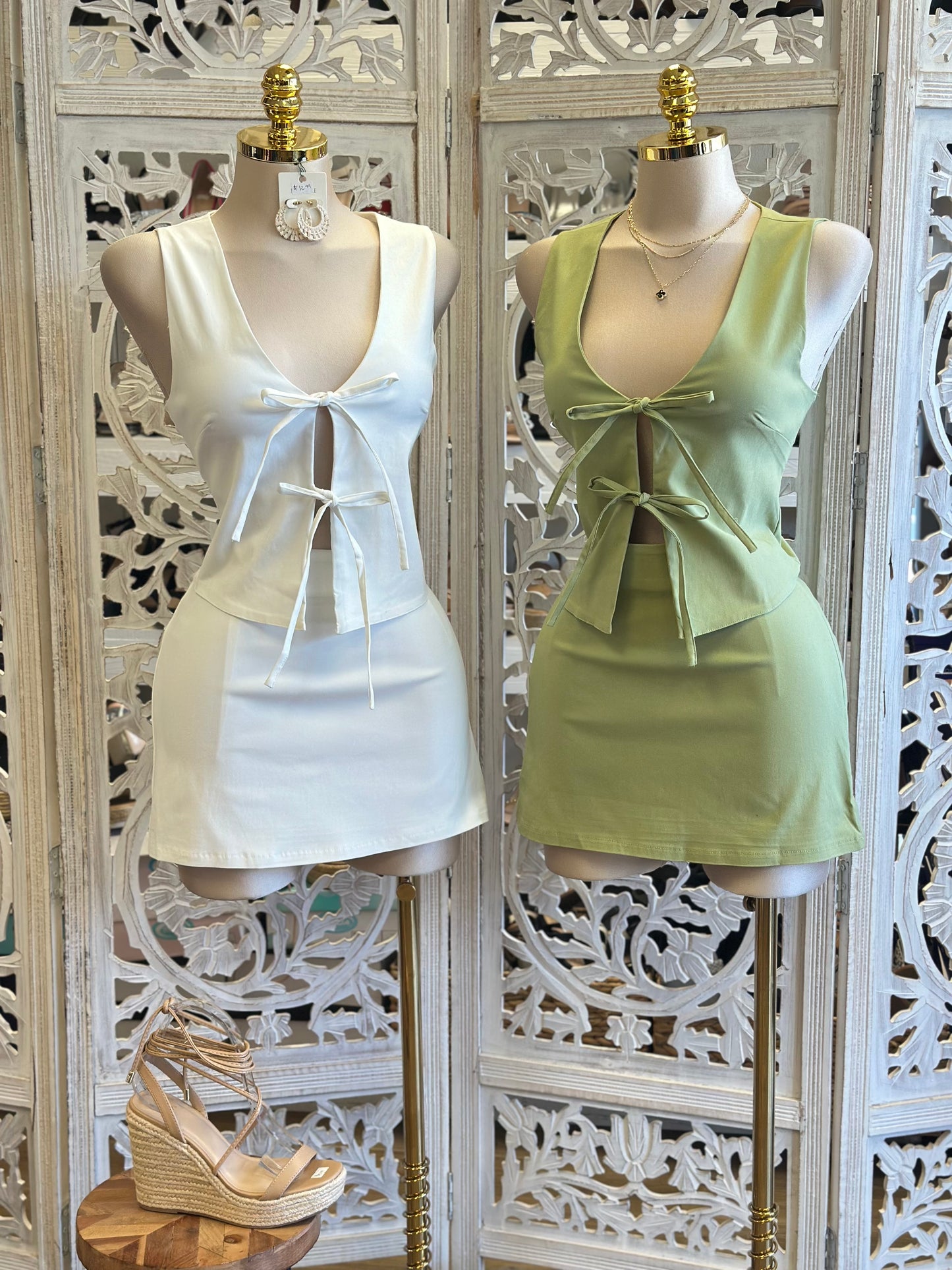 Ribbon Skirt Set- Estira, Stretchy