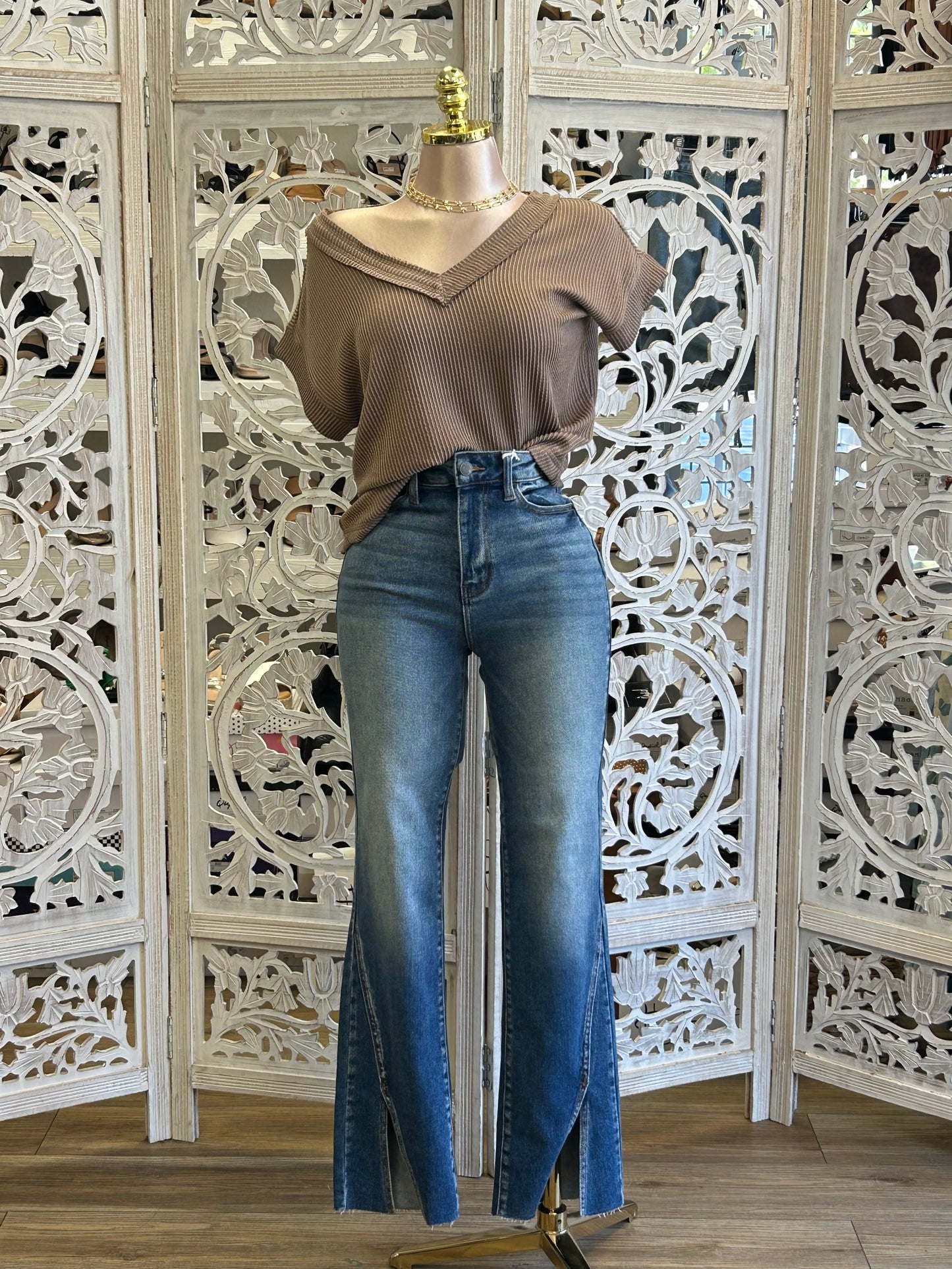 Ribbed Oversized Tee